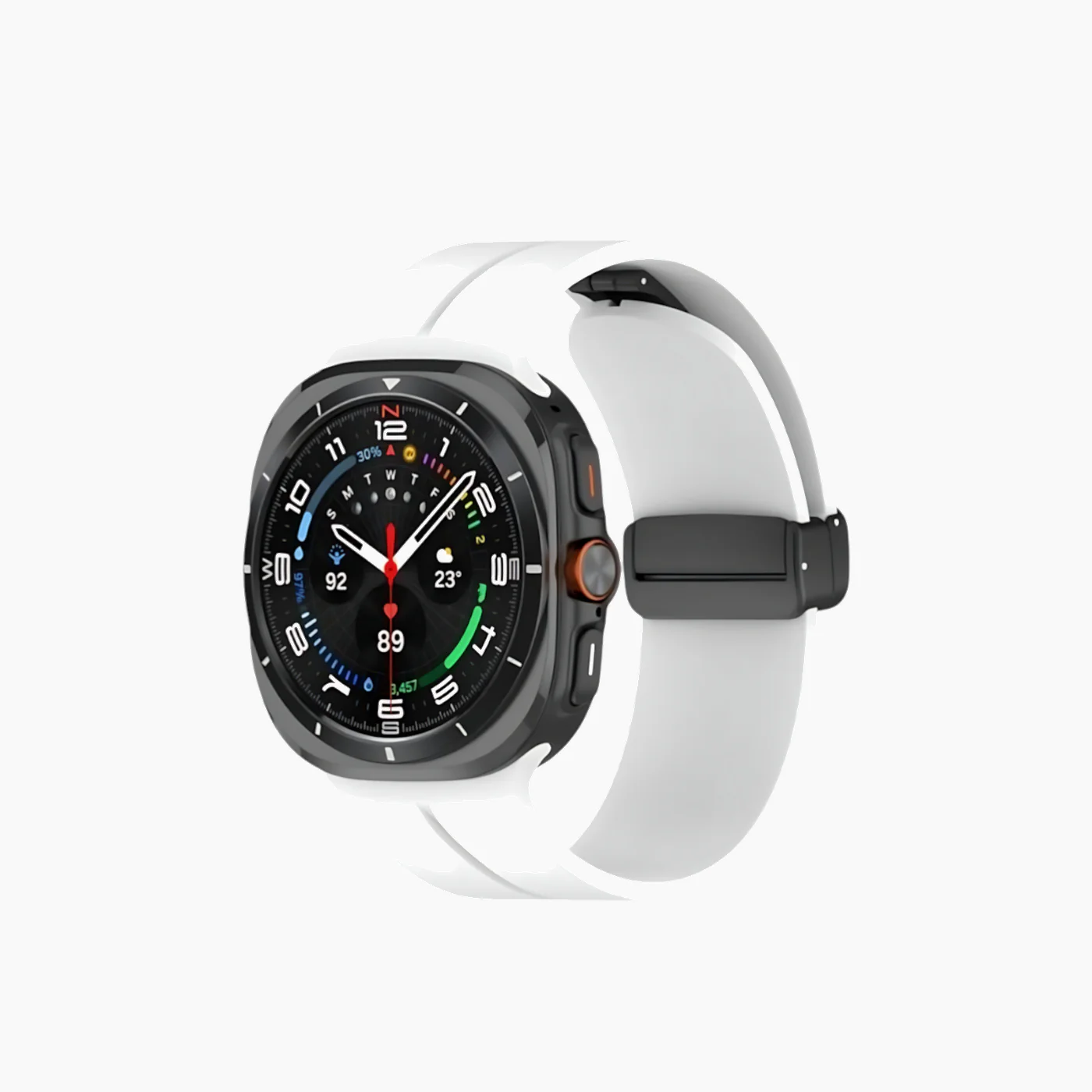 Samsung Magnetic Folding Buckle Silicone Watch Band - Image 2