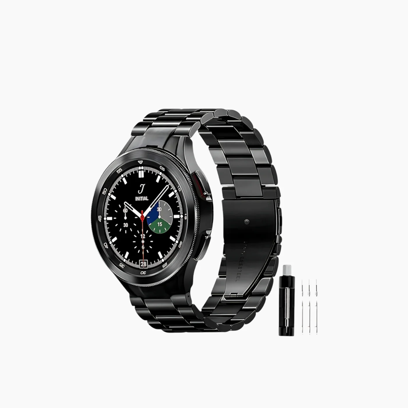 Samsung Three Bead Stainless Steel Metal Watch Band - Image 2