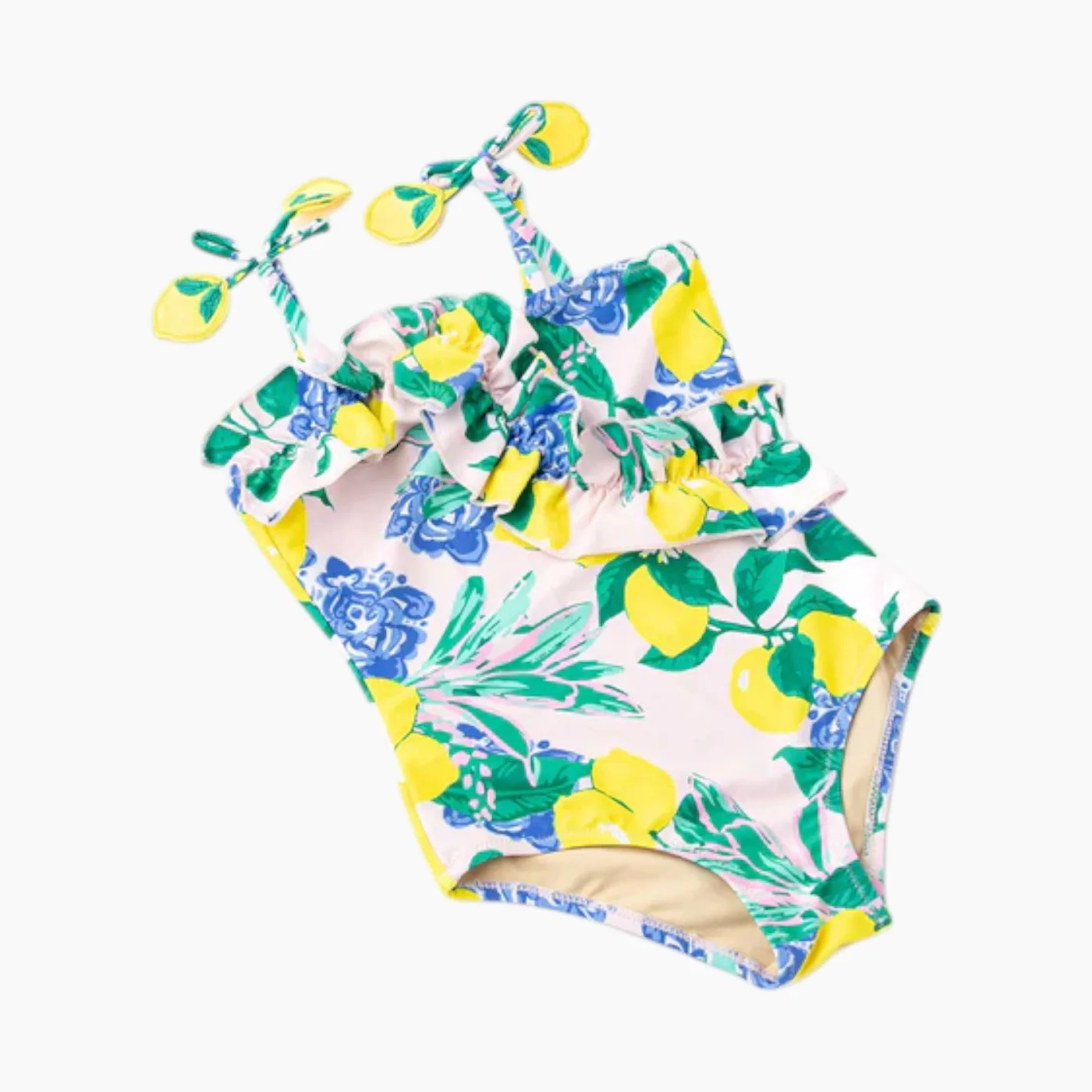 Shade Critters Santorini Citrus 1pc Ruffle Swim Suit - Image 3