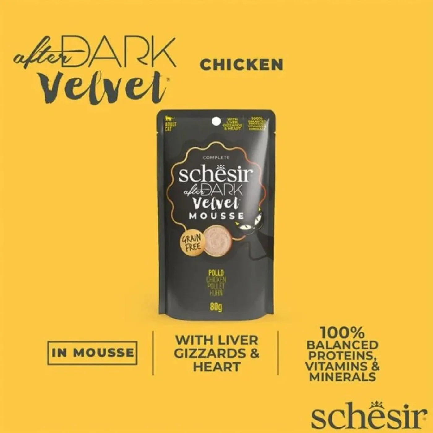 Schesir After Dark Velvet Mousse Cat 12x80g - Image 6