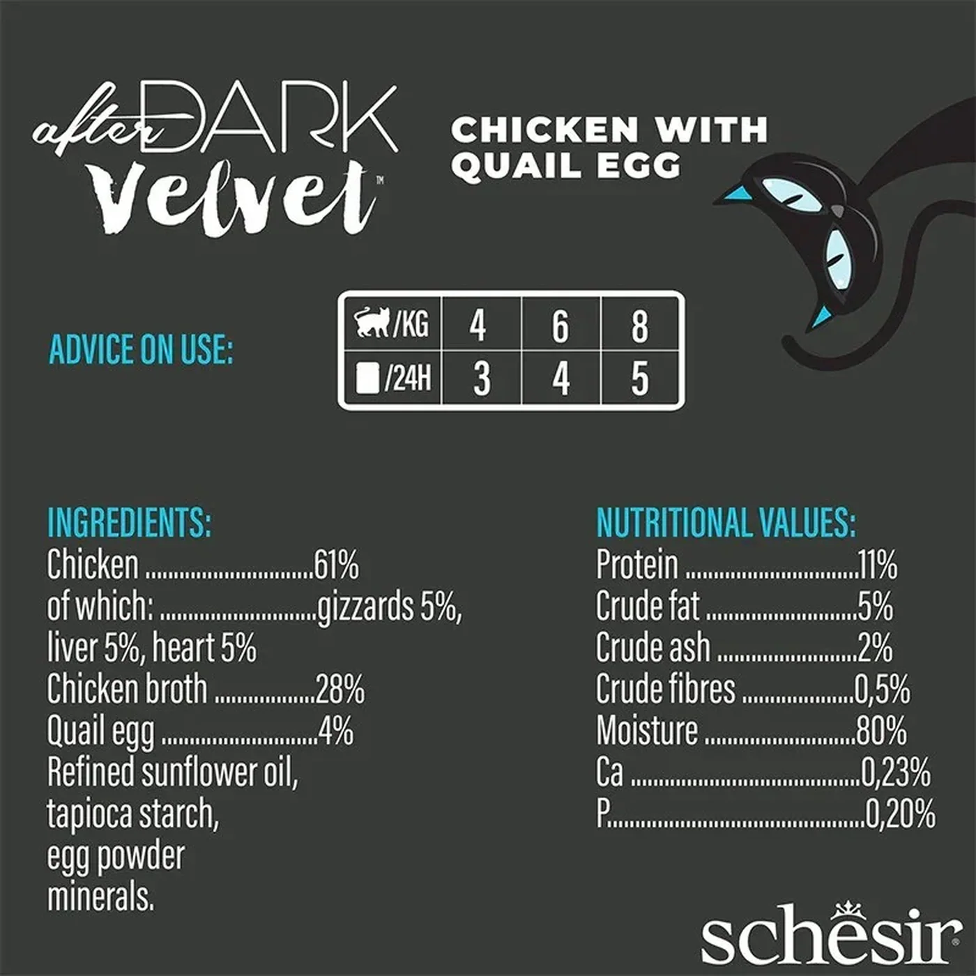 Schesir After Dark Velvet Mousse Cat 12x80g - Image 7
