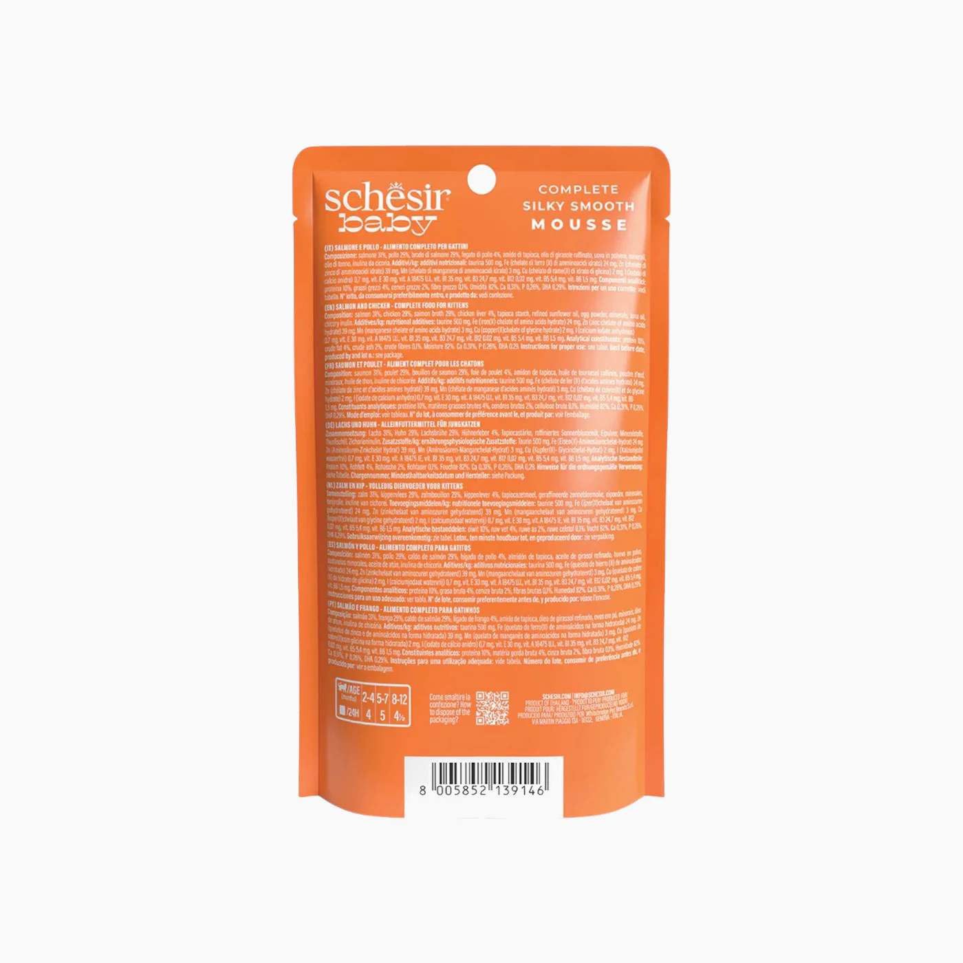 Schesir Baby Cat Pouch Mousse 12x70 gm - Image 4