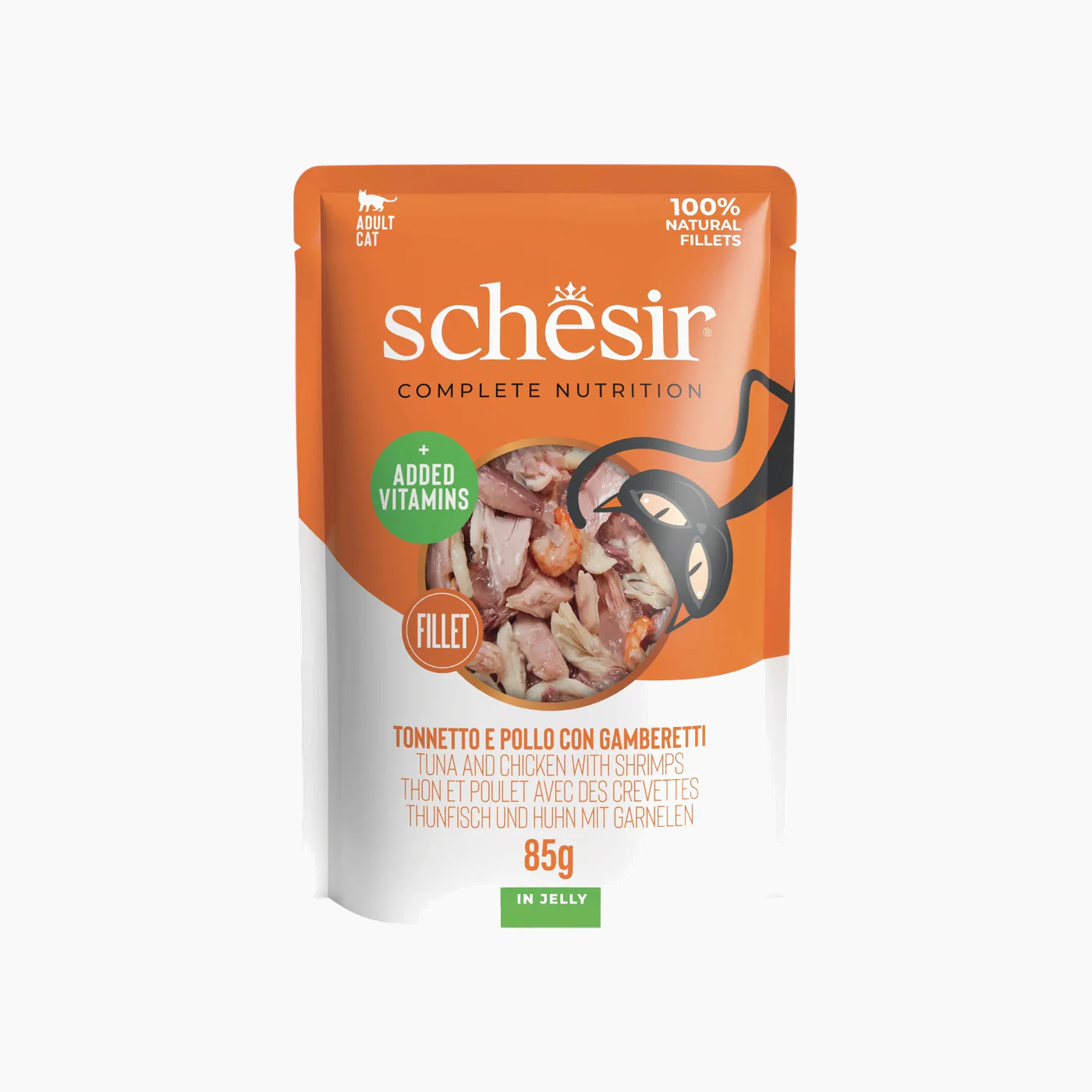 Schesir C&B Wet Cat in Jelly Pouch 12x85 gm