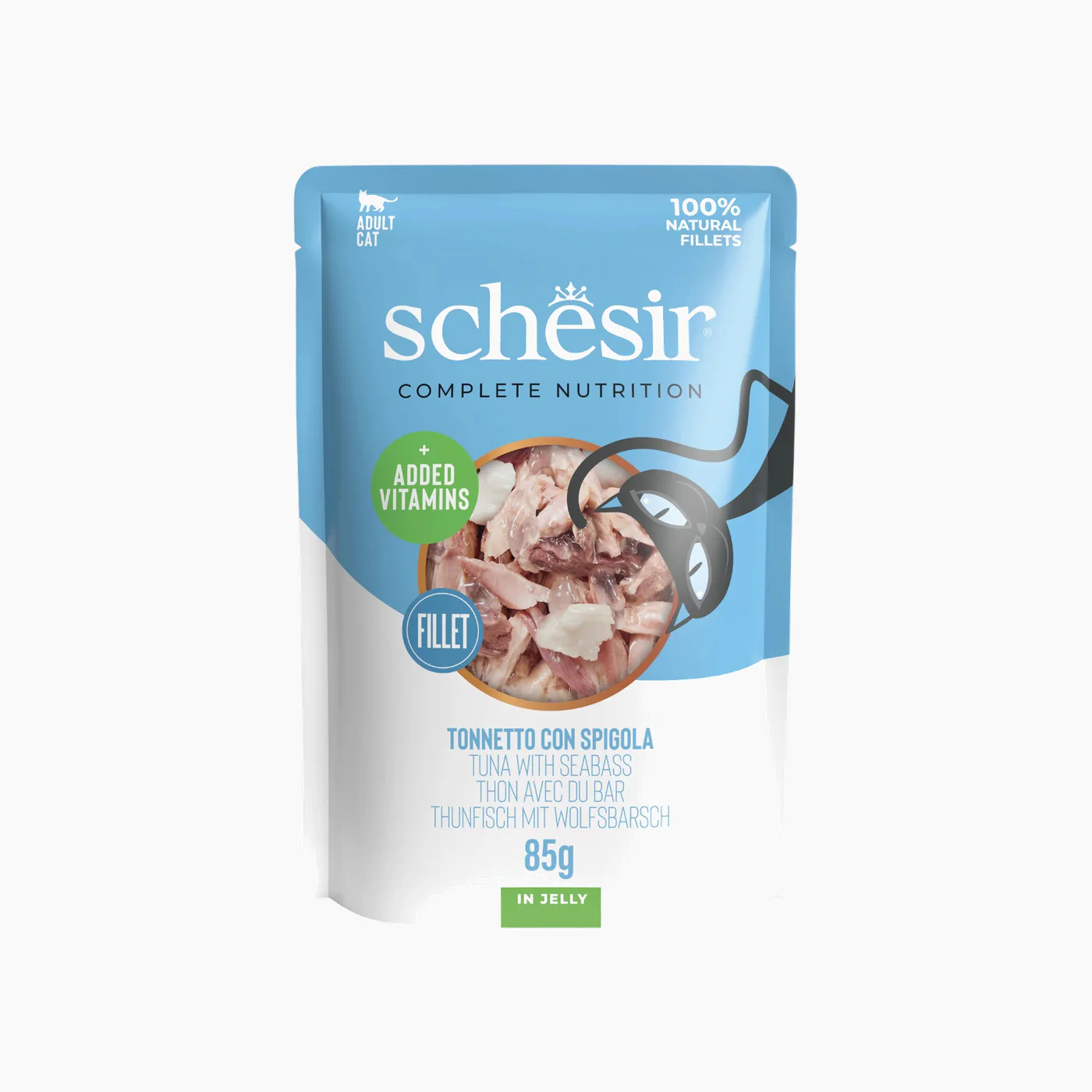 Schesir C&B Wet Cat in Jelly Pouch 12x85 gm - Image 2