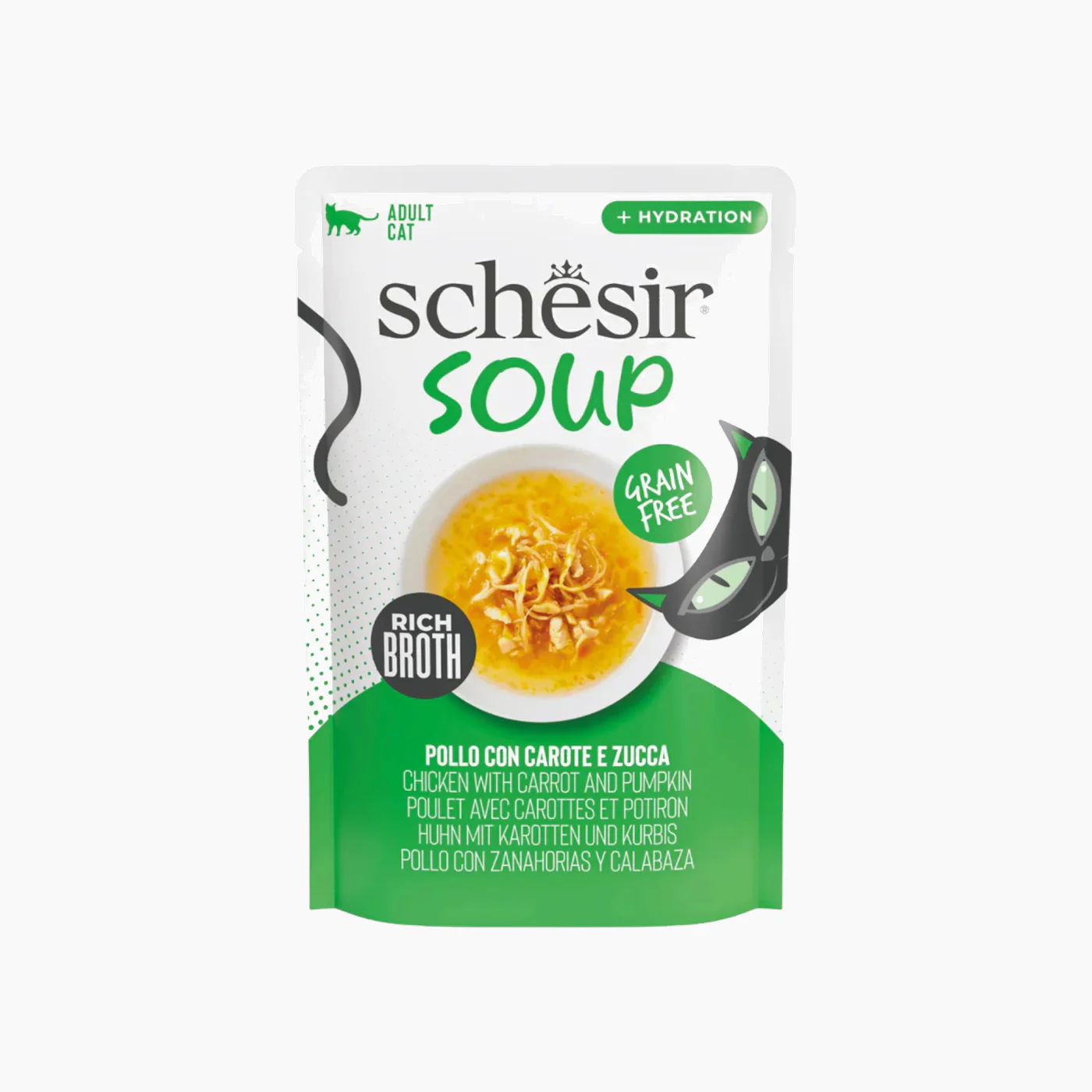 Schesir Soup Wet Cat in Soup Pouch 12x40 gm