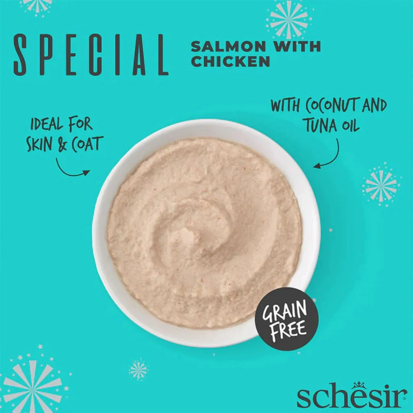 Schesir Special Cat Pouch Skin&Coat Mousse Salmon - Image 2