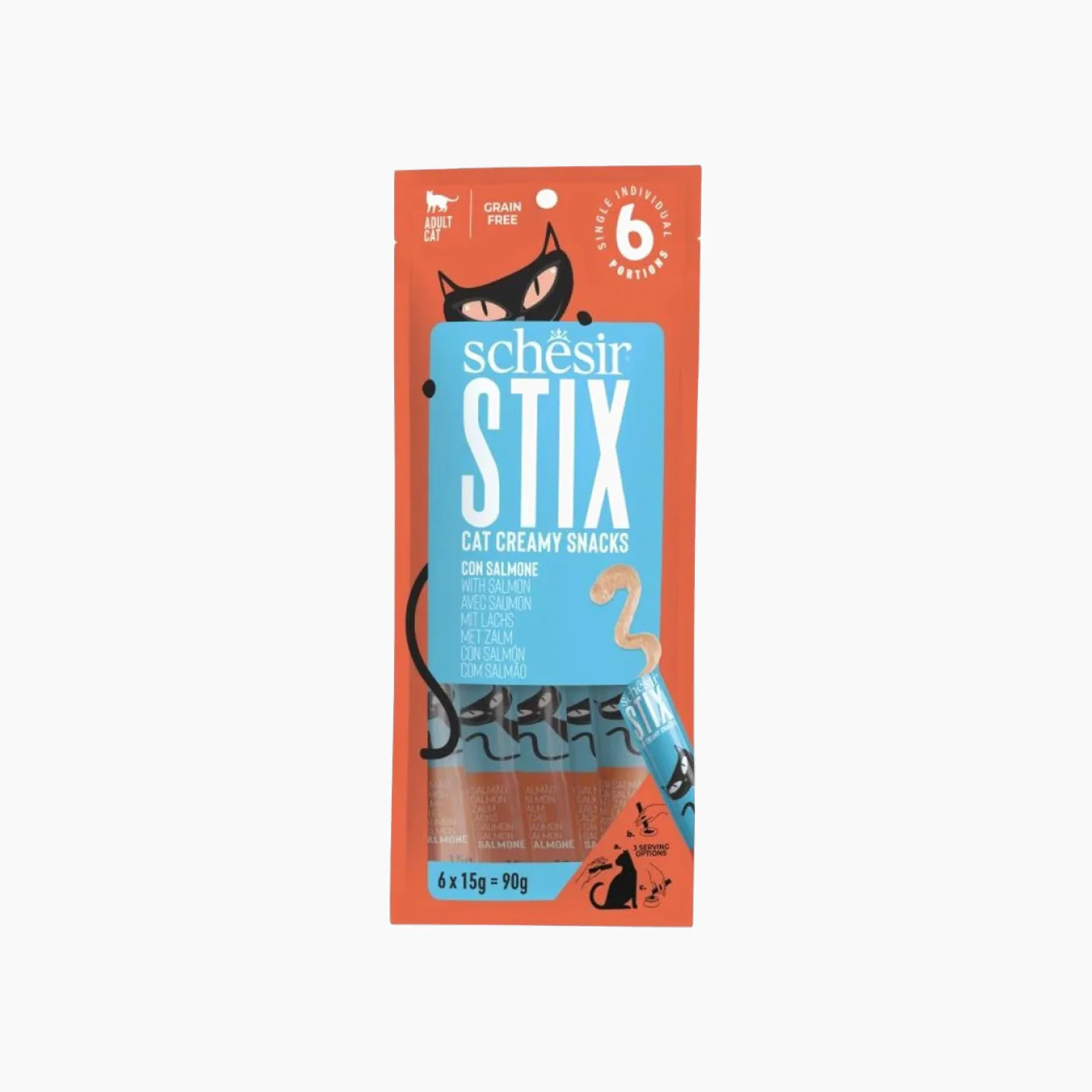 Schesir Stix Cat Pouch Treats 12x6x15 gm - Image 3