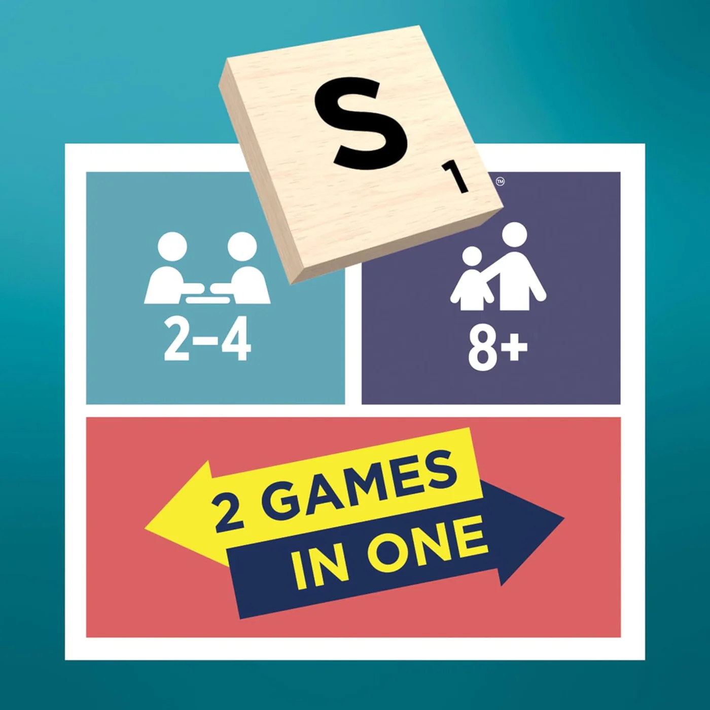 Mattel Games Scrabble Core Wood - ENGLISH - Image 2