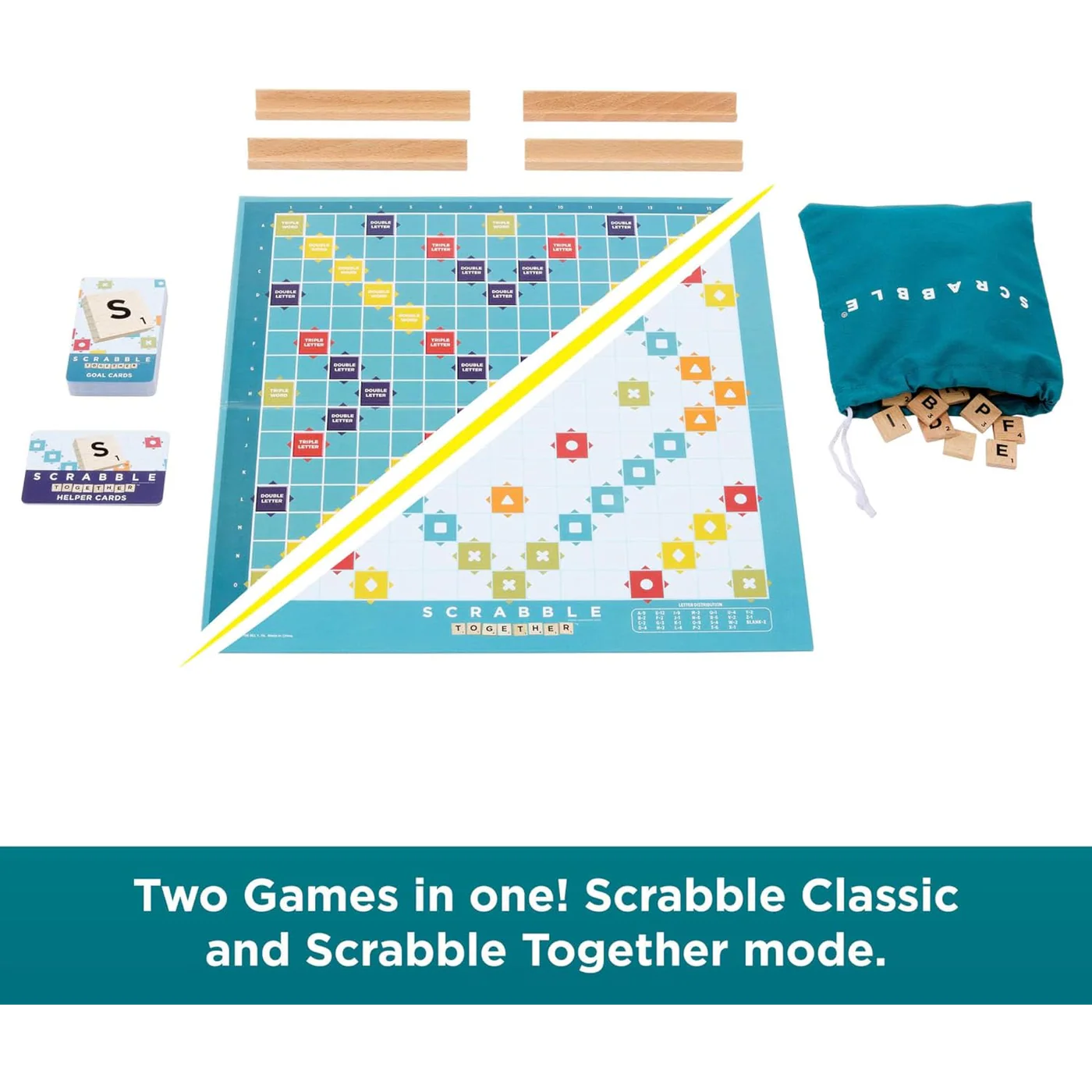 Mattel Games Scrabble Core Wood - ENGLISH - Image 3