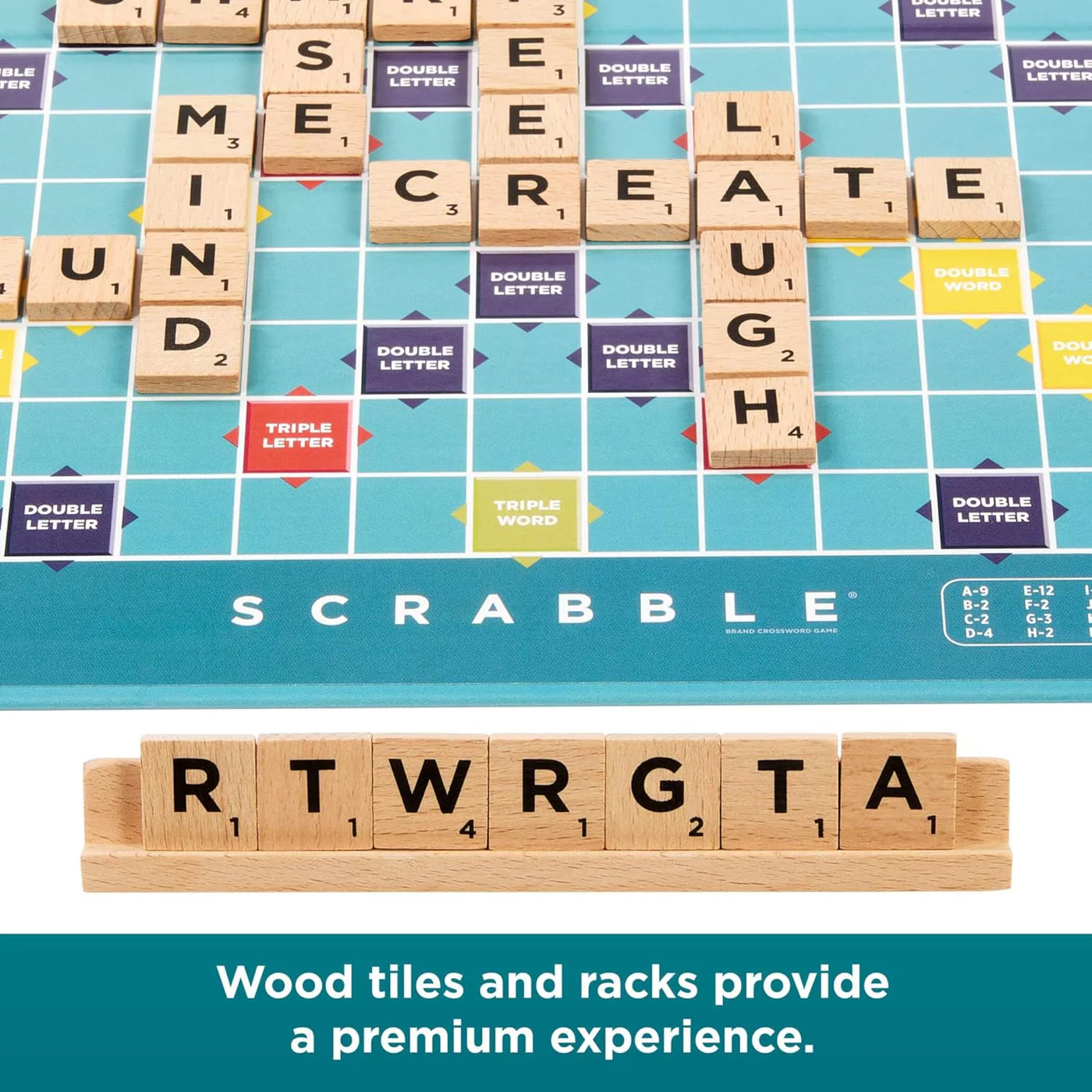 Mattel Games Scrabble Core Wood - ENGLISH - Image 5