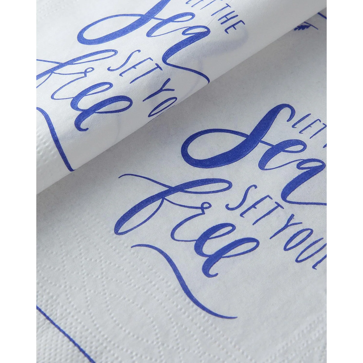 EH Living Seafree Paper 20 pcs Napkin 33x33 cm Navy Blue - White - Image 2