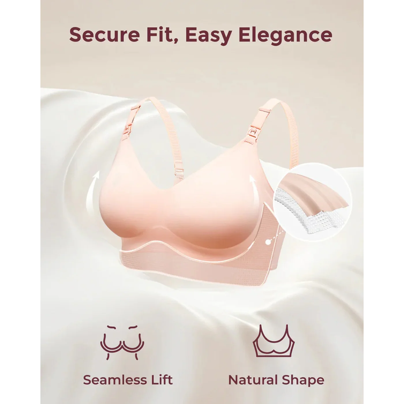 MOMCOZY Seamless Nursing Bra - Image 4