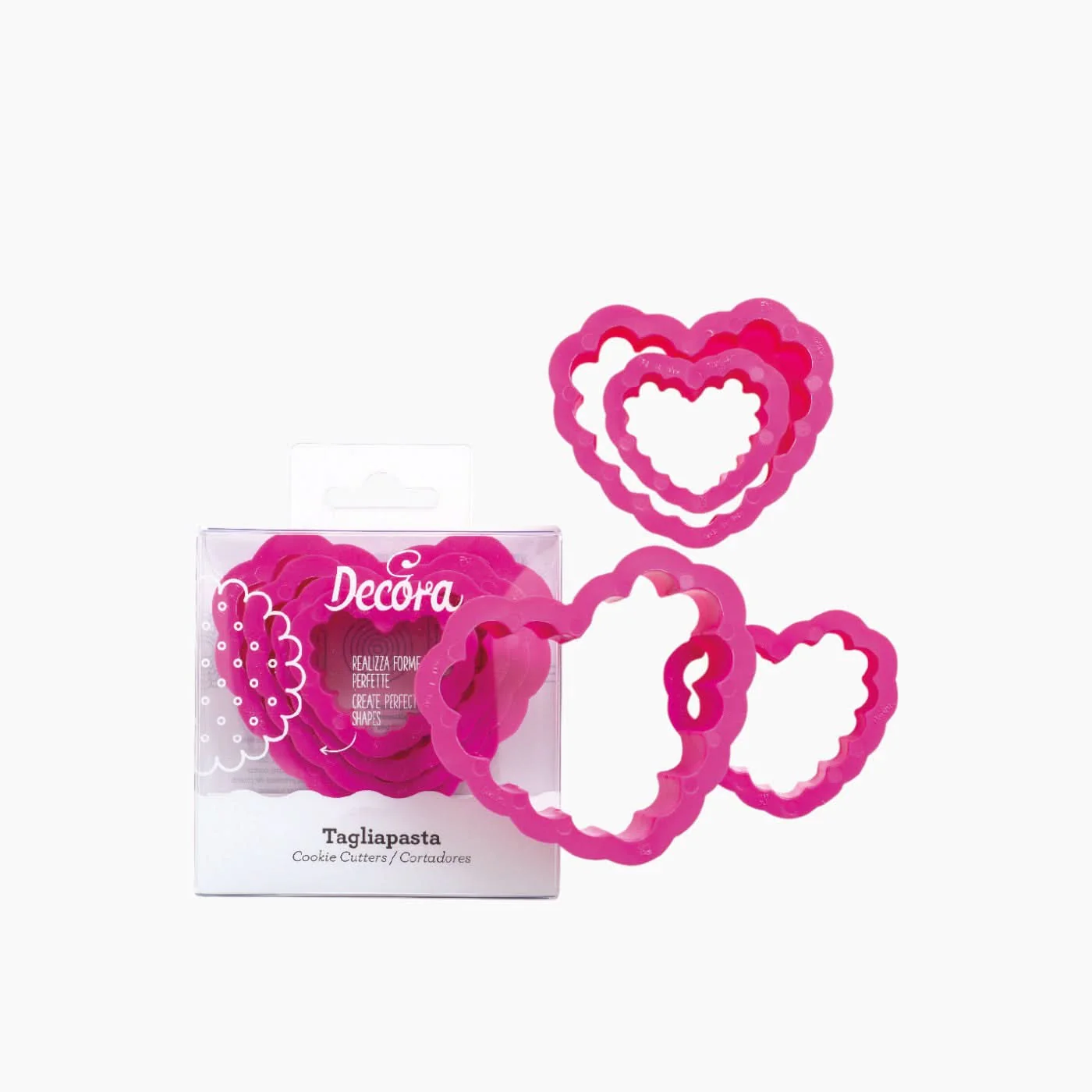 Decora Set 4 Scalloped Heart Cookie Cutters - Image 2