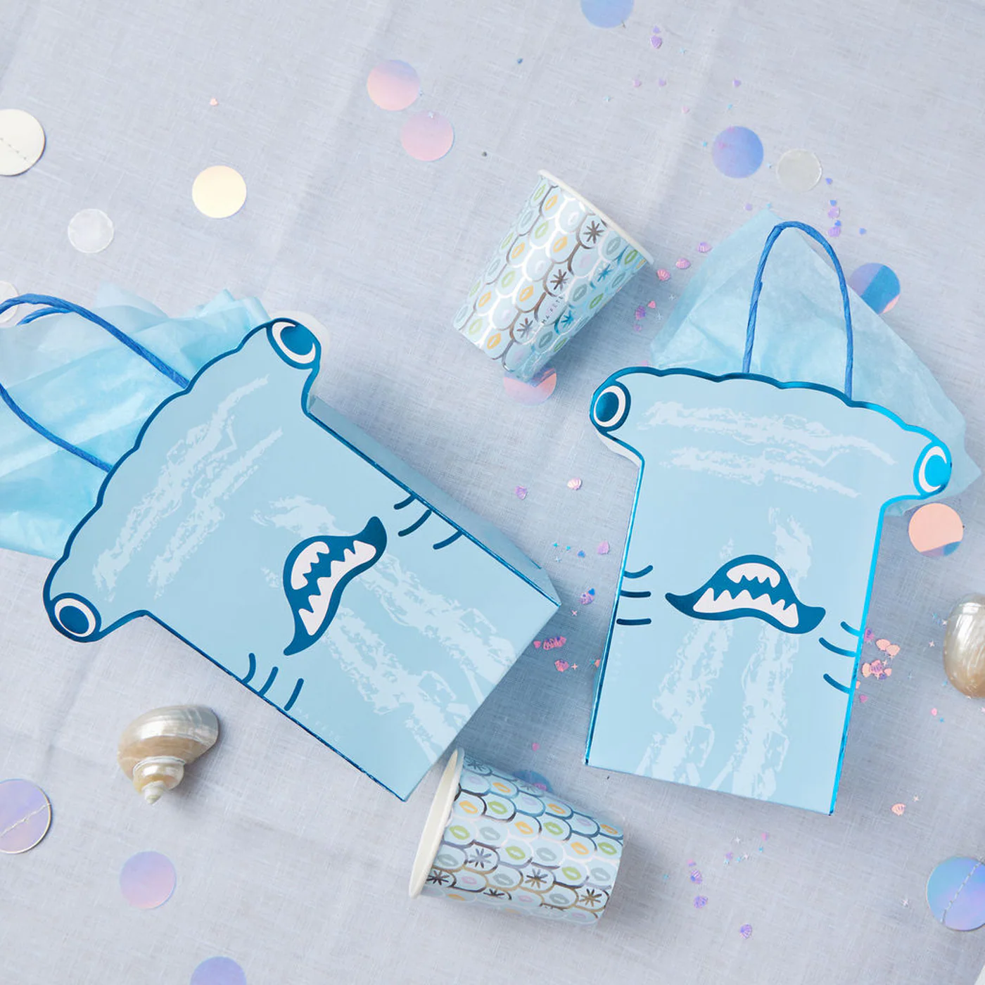 Ma Fete Sharks Paper Cups - Set of 8 - Image 10