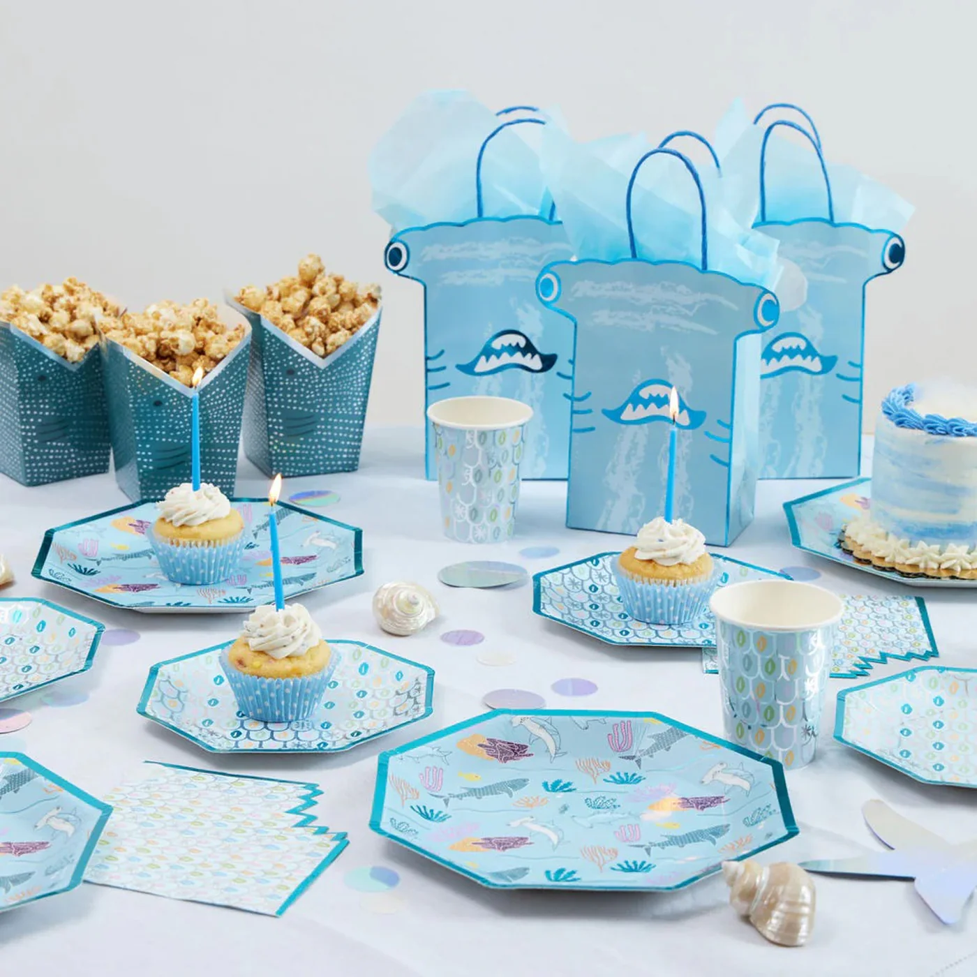 Ma Fete Sharks Paper Cups - Set of 8 - Image 13