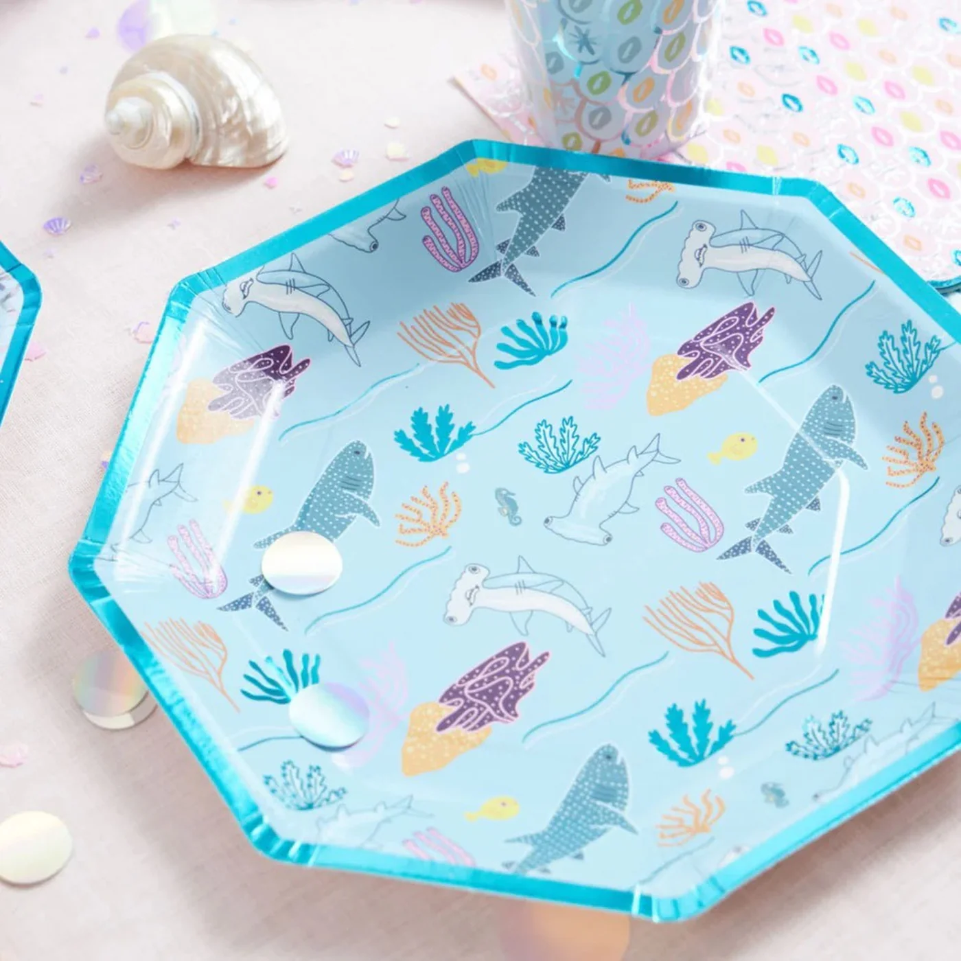 Ma Fete Sharks Dinner Plates - Set of 8 - Image 5