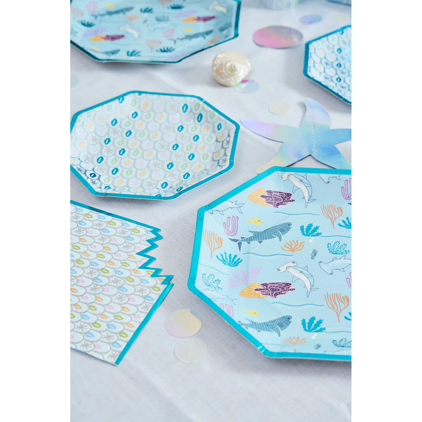 Ma Fete Sharks Dinner Plates - Set of 8 - Image 9