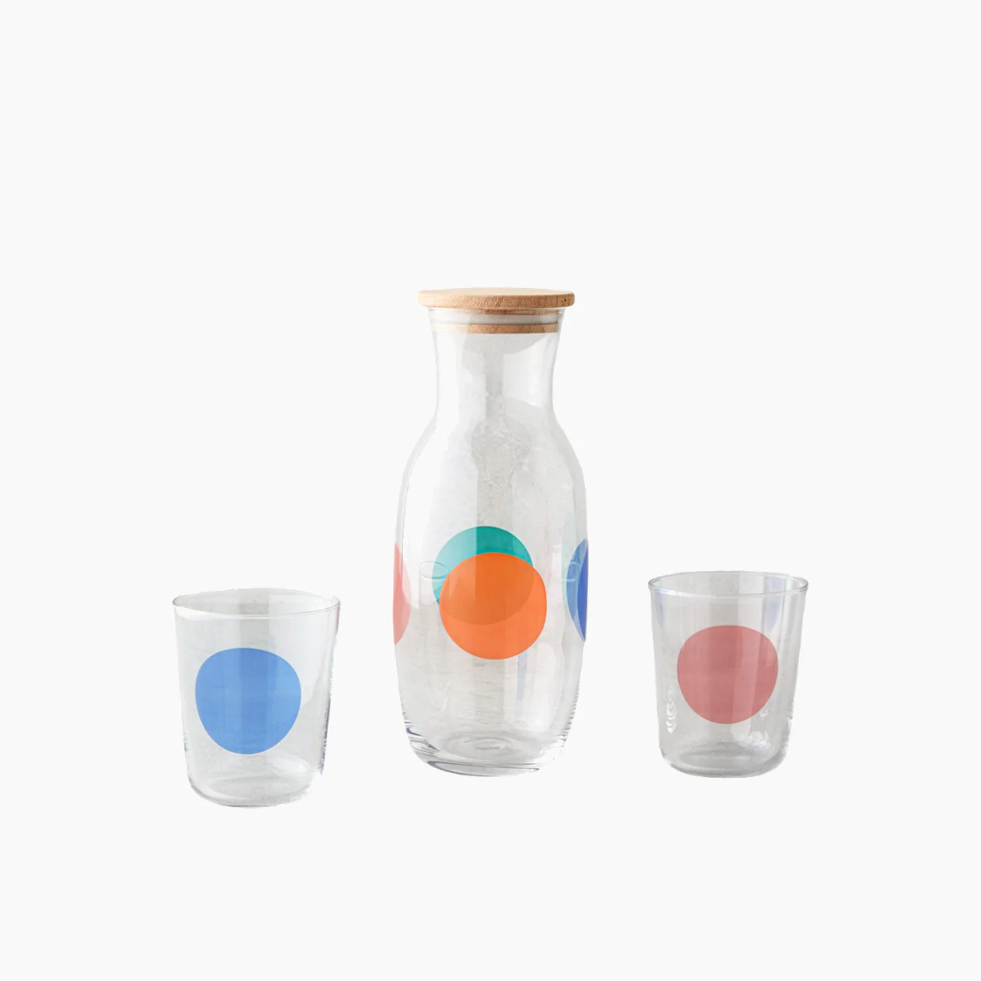EH Living Shinea Glass 3 Pieces Water Set 1000 ml + 315 ml Colored