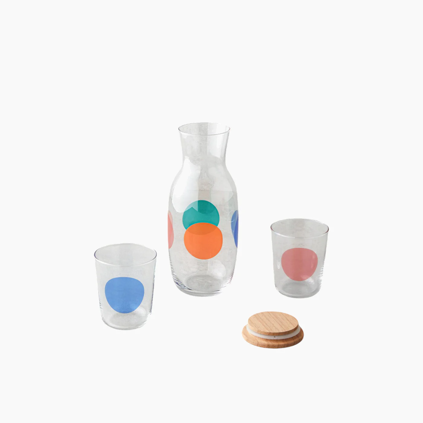 EH Living Shinea Glass 3 Pieces Water Set 1000 ml + 315 ml Colored - Image 2