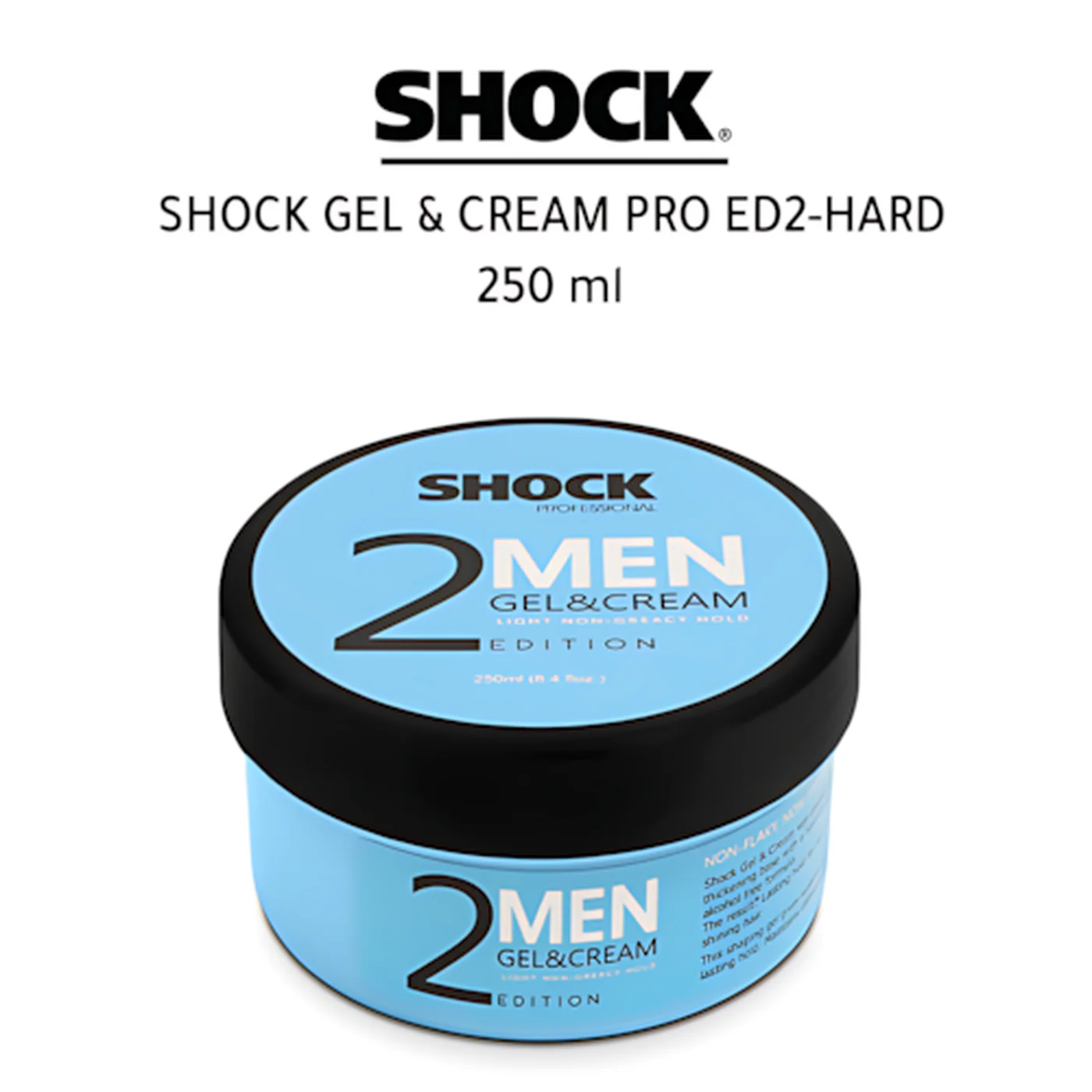 Shock Men 2 Edition Gel and Cream Light Non Greacy Hold 250 ML - Image 2