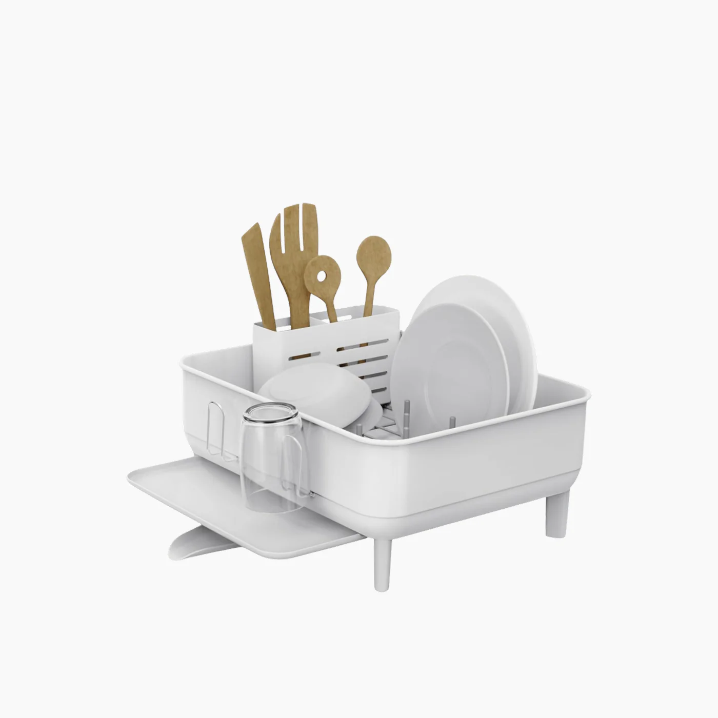 Simplehuman Compact Stainless Steel Dish Rack - Image 5