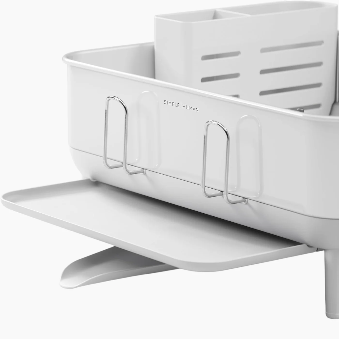 Simplehuman Compact Stainless Steel Dish Rack - Image 6