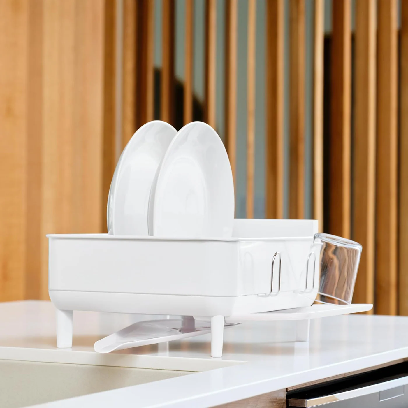 Simplehuman Compact Stainless Steel Dish Rack - Image 7