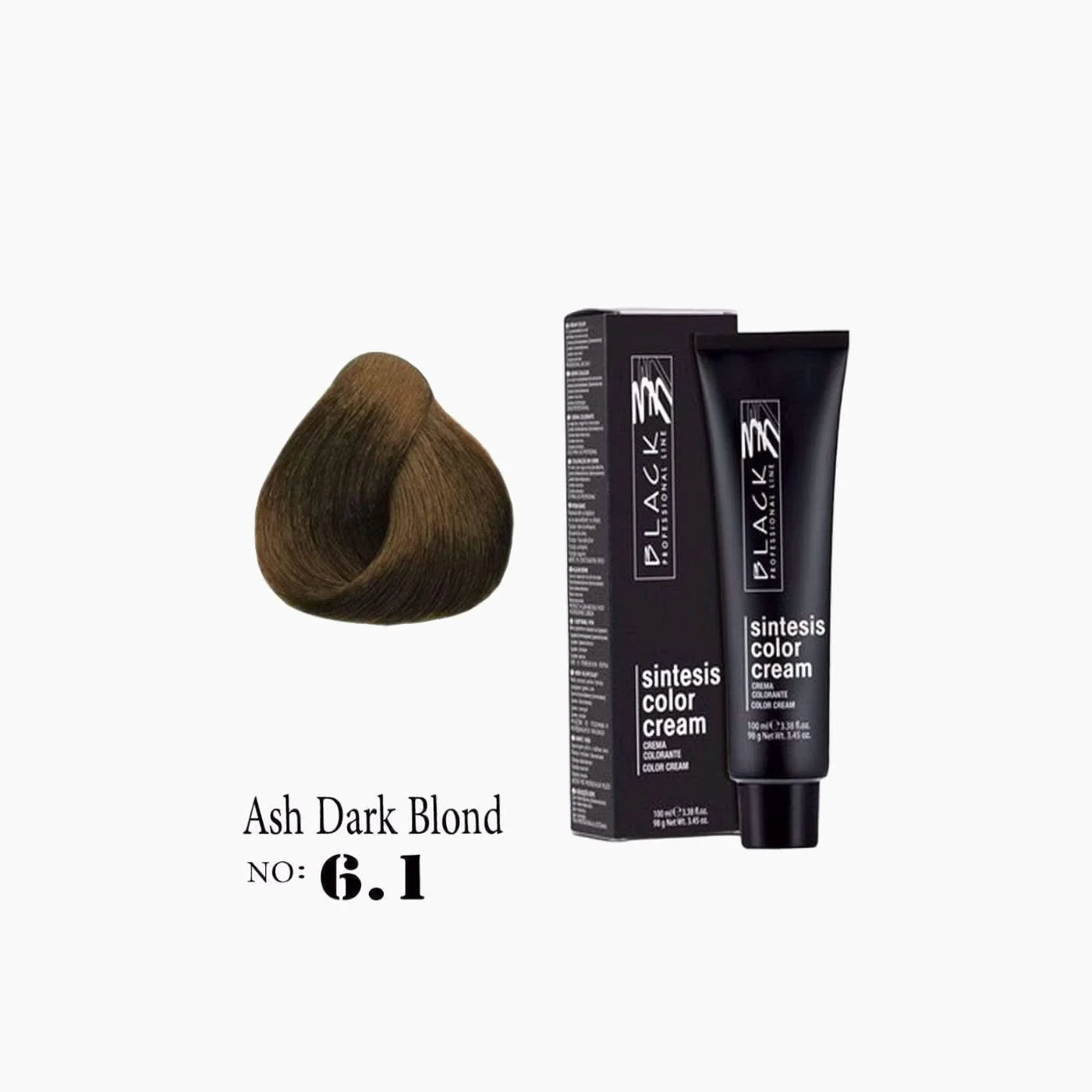 Black Professional Sintesis Color Cream Hair Dye - Image 13