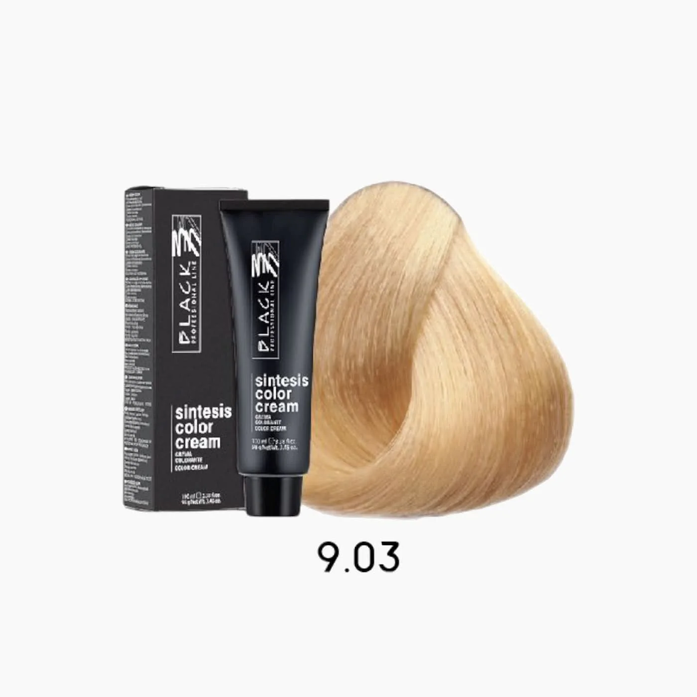 Black Professional Sintesis Color Cream Hair Dye - Image 4