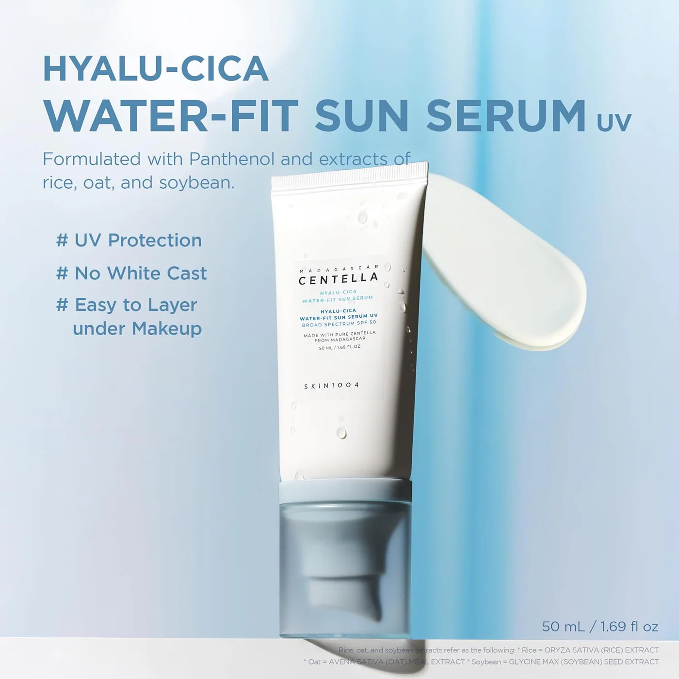 SKIN1004 Madagascar Centella Hyalu-Cica Water-Fit Sun Serum Sunscreen - Image 4