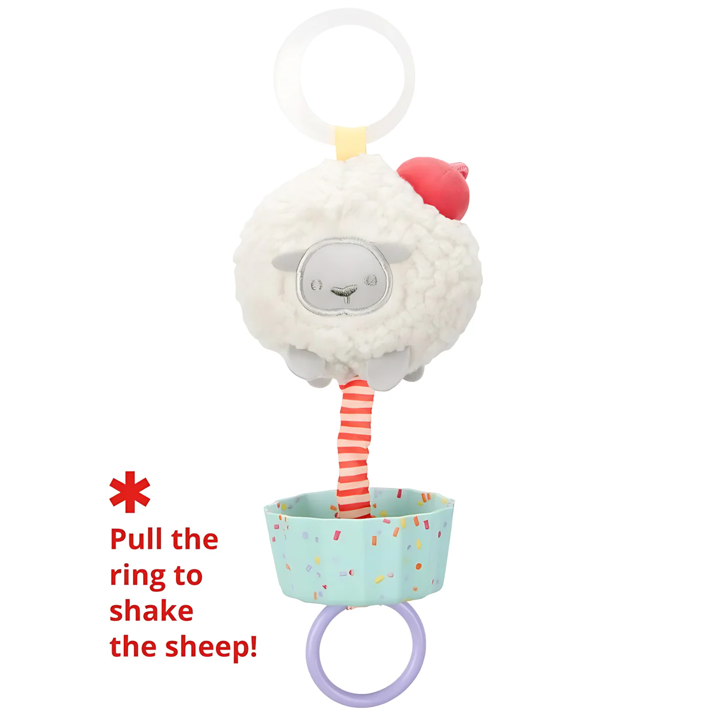 Skip Hop Sweet Sheep Jitter Stroller Toy - Image 2