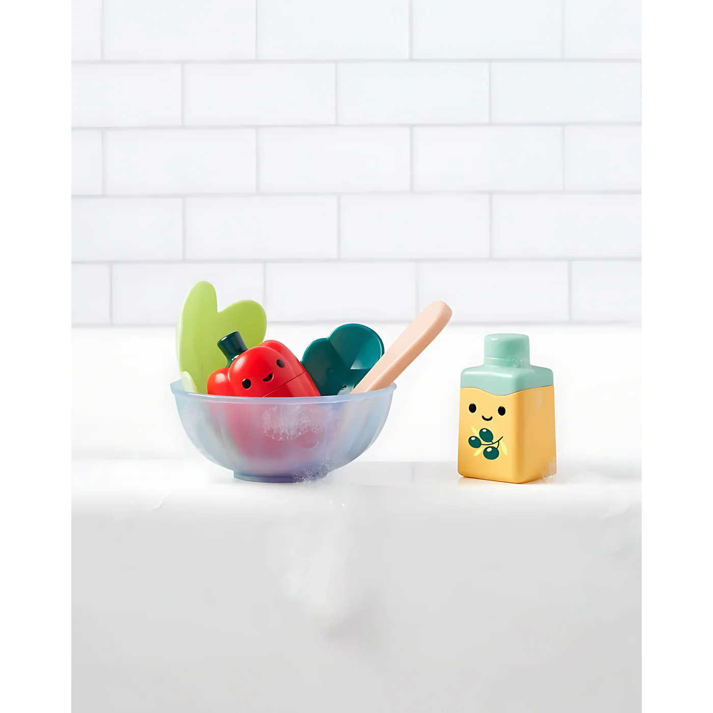 Skip Hop Tub-to-Table Café Prep & Serve Salad Bath Toy Set - Image 4