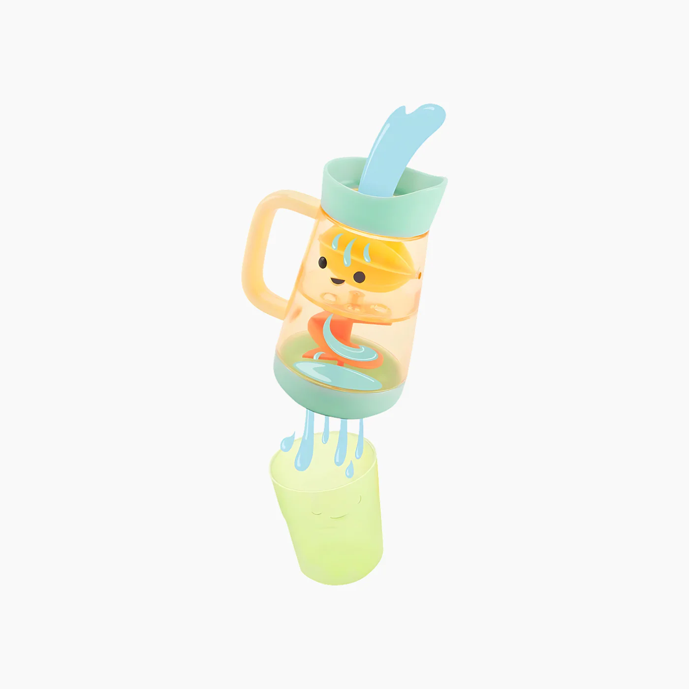 Skip Hop Tub-to-Table Café Swirl & Splash Lemonade Bath Toy Set - Image 3