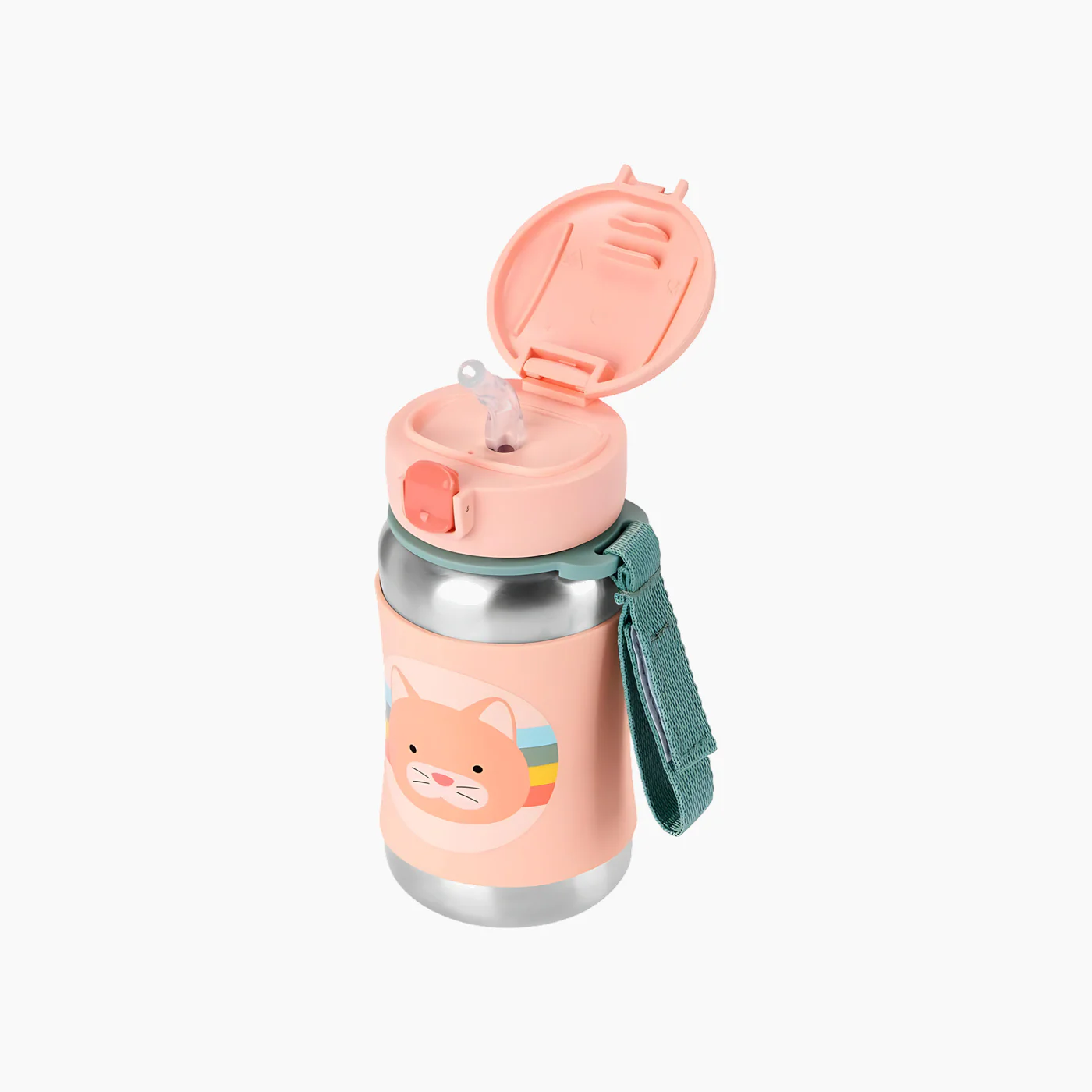 Skip Hop Zoo Stainless Steel Straw Bottle - Image 14