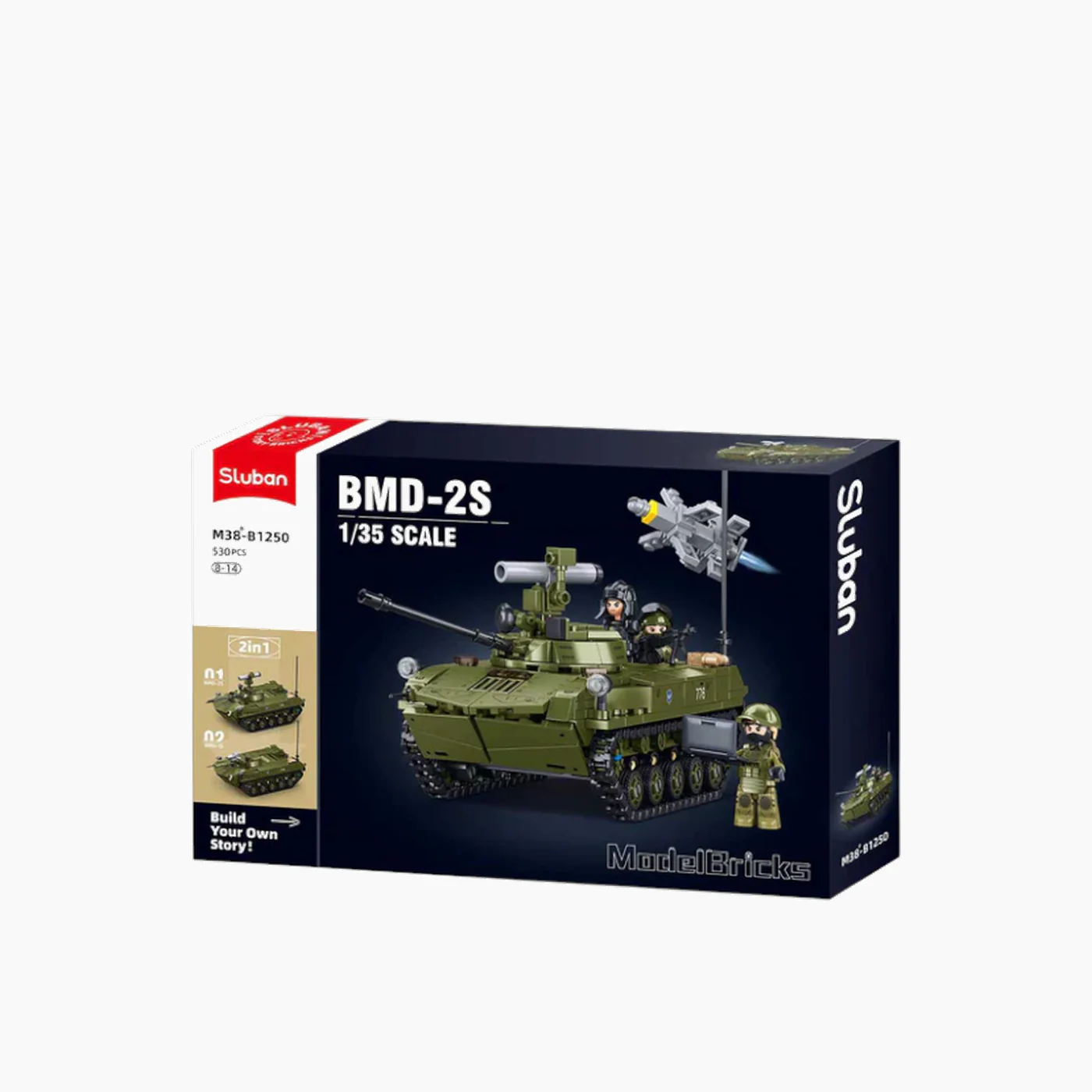 Sluban BMD 2S Airborne Armored Vehicle Construction Set - Image 4
