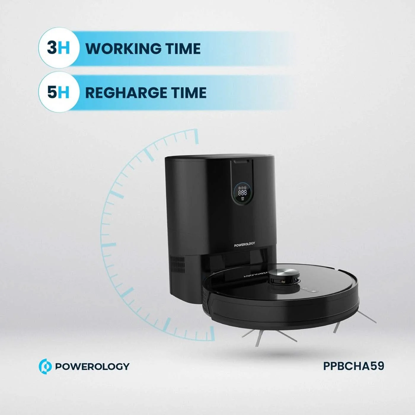Powerology Smart Station Robot Vacuum & Mop - Image 10