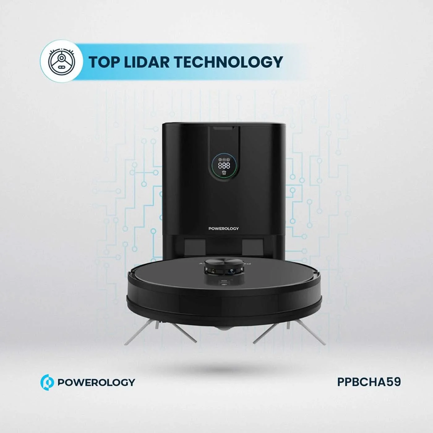 Powerology Smart Station Robot Vacuum & Mop - Image 6