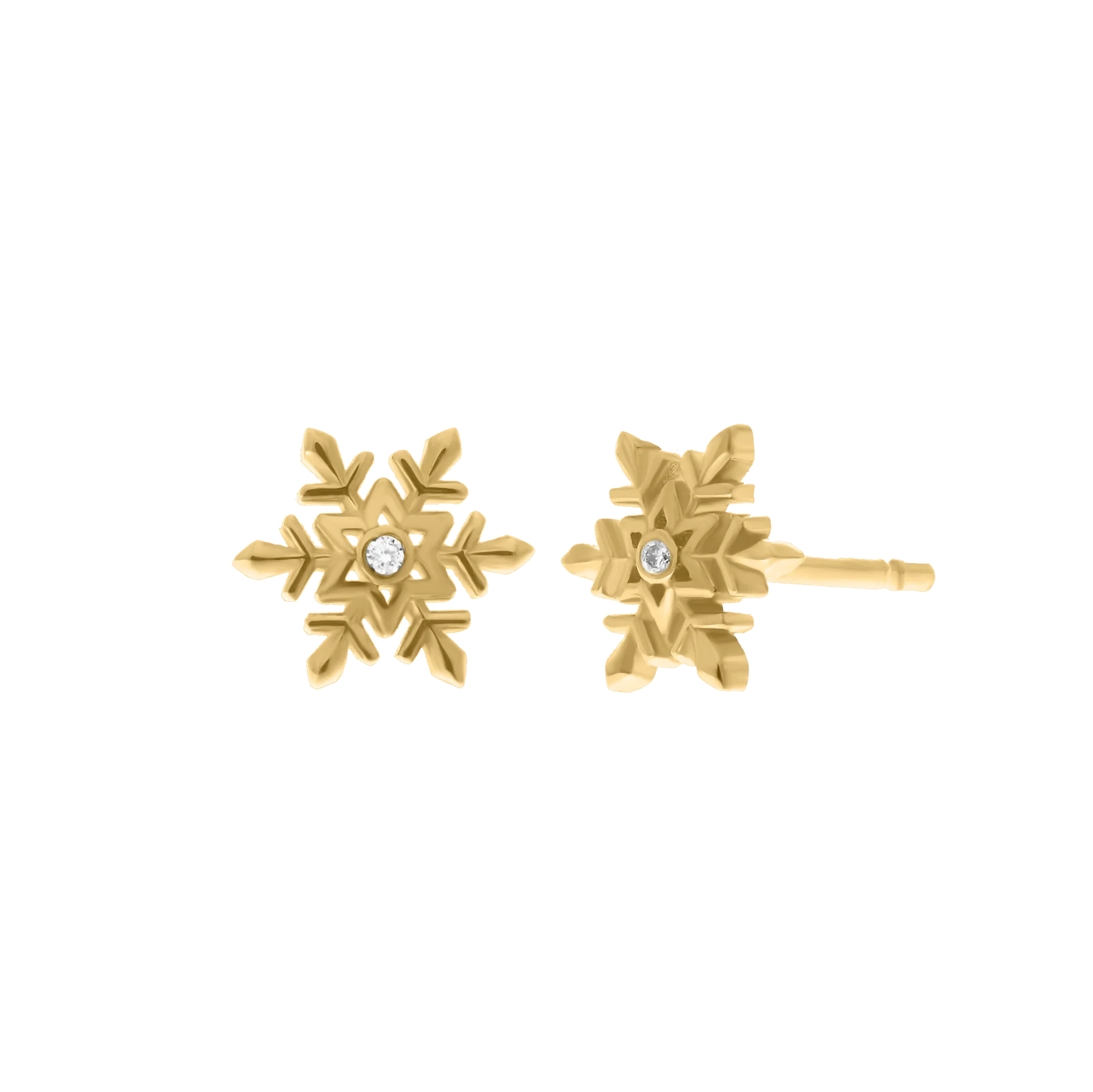 Snowflake Diamond Earrings