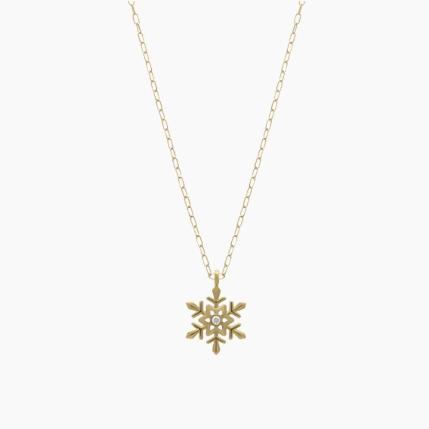 Baby Chic Fine Jewelry Snowflake Diamond Necklace
