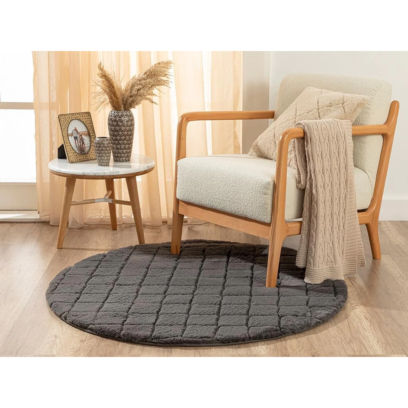 EH Living Soft Touch Rabbit Plush Carpet - Image 2