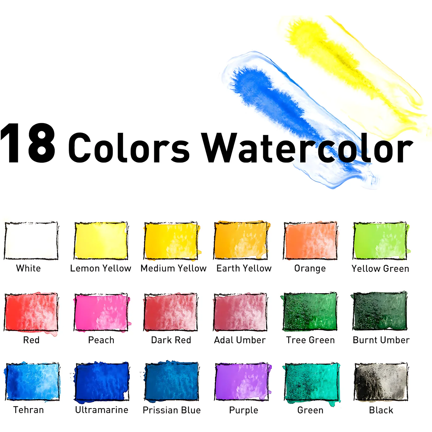 Miya Solid Watercolor Paint Set - Image 6