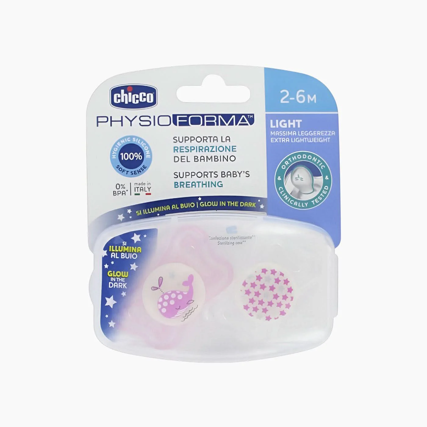 Chicco Soother Physio Light Sil 2 Pc Pacifier - Image 10
