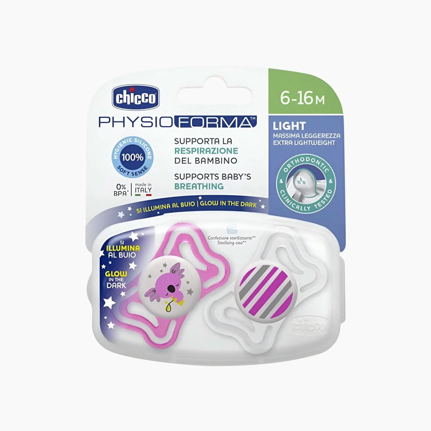 Chicco Soother Physio Light Sil 2 Pc Pacifier - Image 12