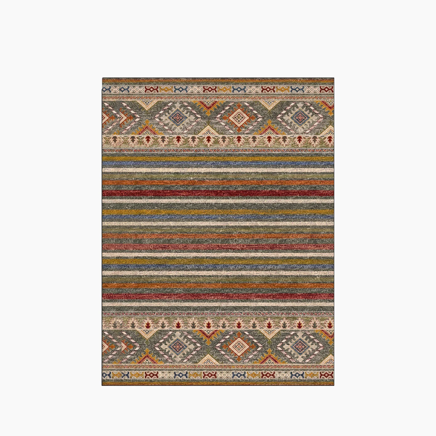 Spazio Home Southwestern Striped Rug
