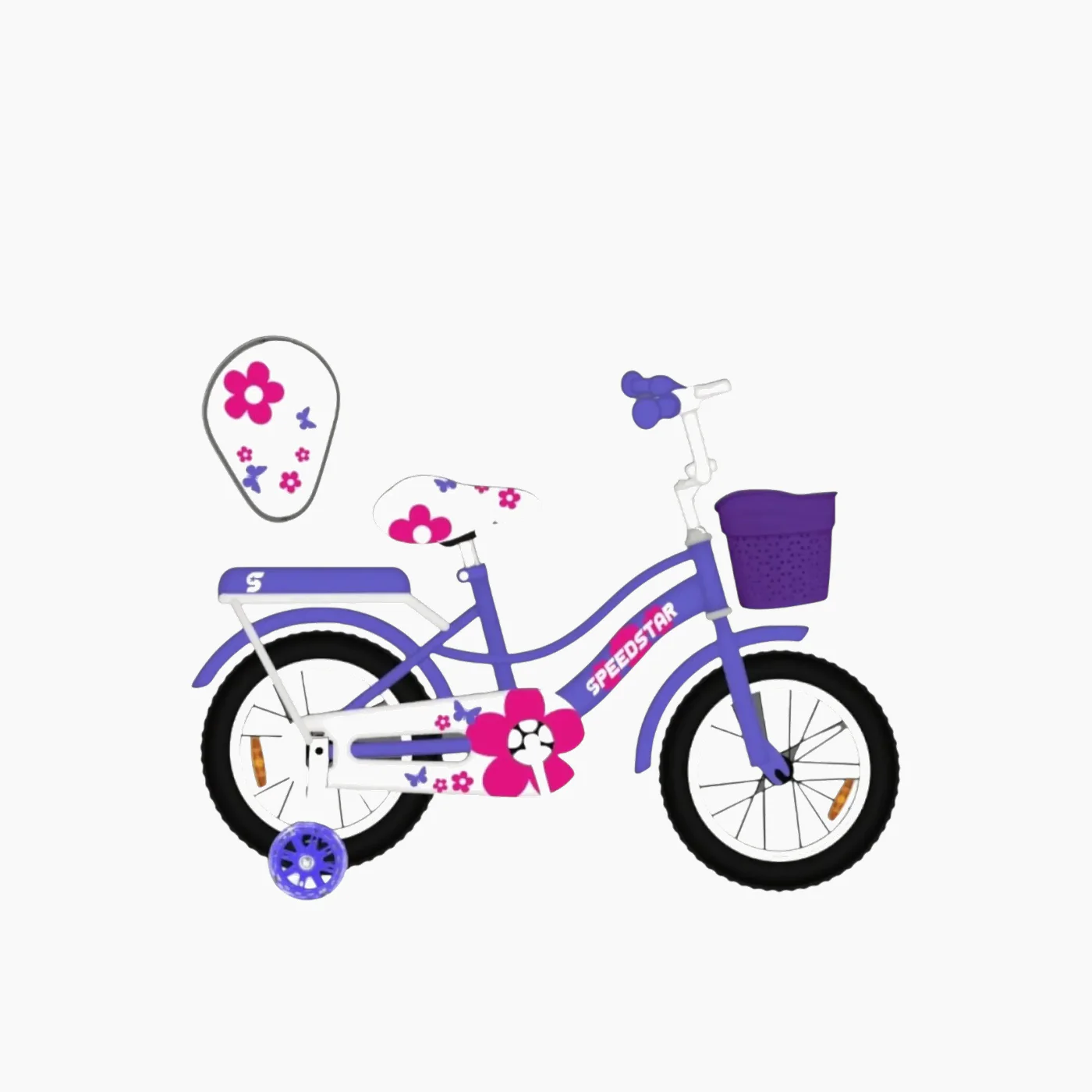 ICYCLES SpeedStar icycle 16-Inch- Violet