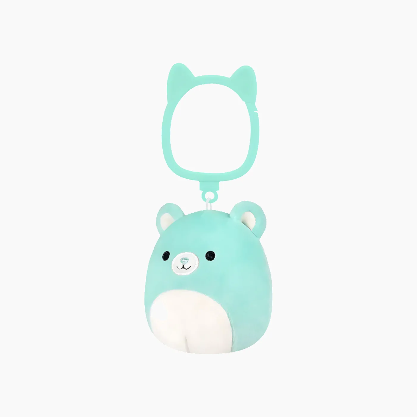 JAZWARES Squishmallows- Clip-On Little Plush 3.5" Belinda the Teal Bear