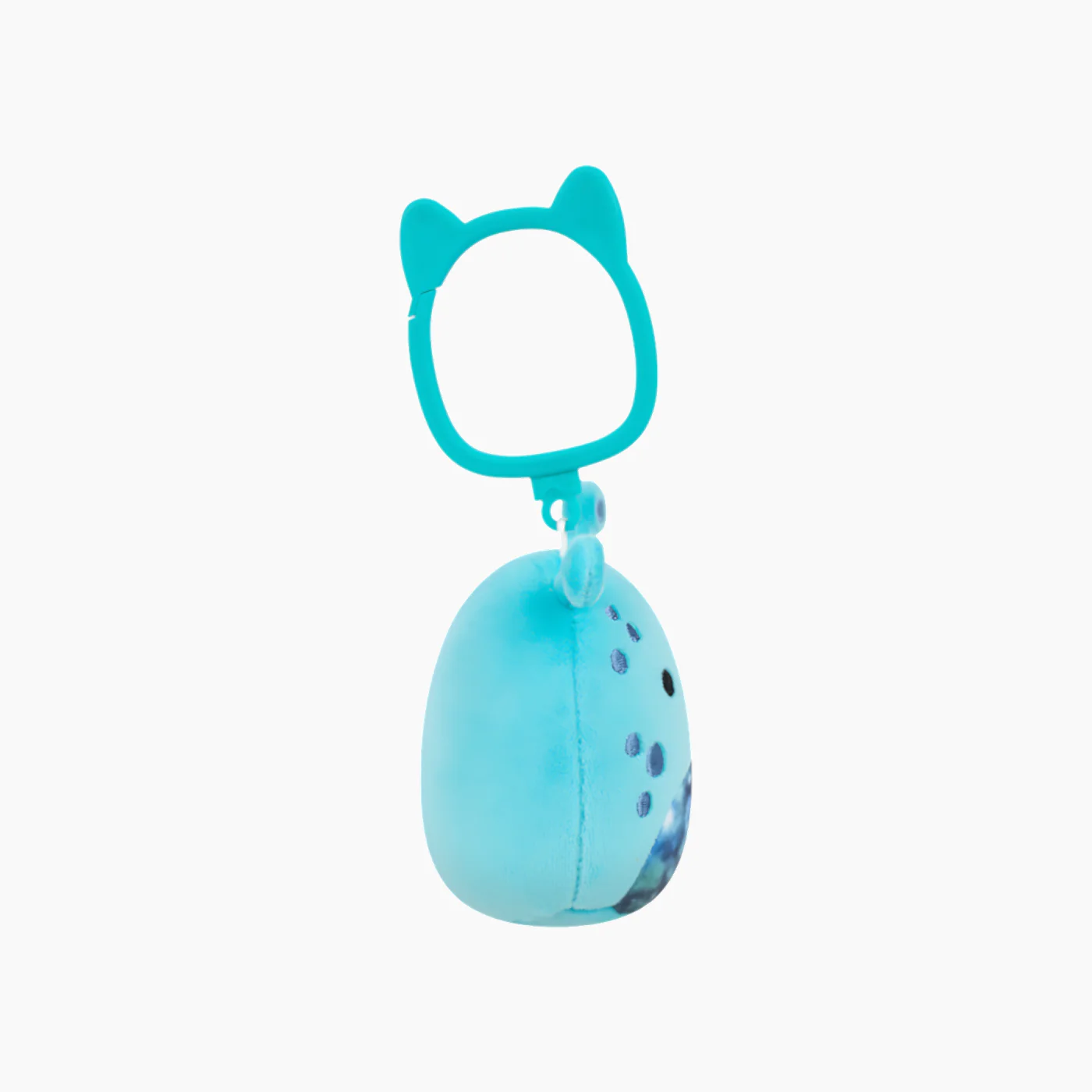 JAZWARES Squishmallows- Clip-On Little Plush 3.5" Garth the Teal Alien with Dark Blue Galaxy Belly - Image 3