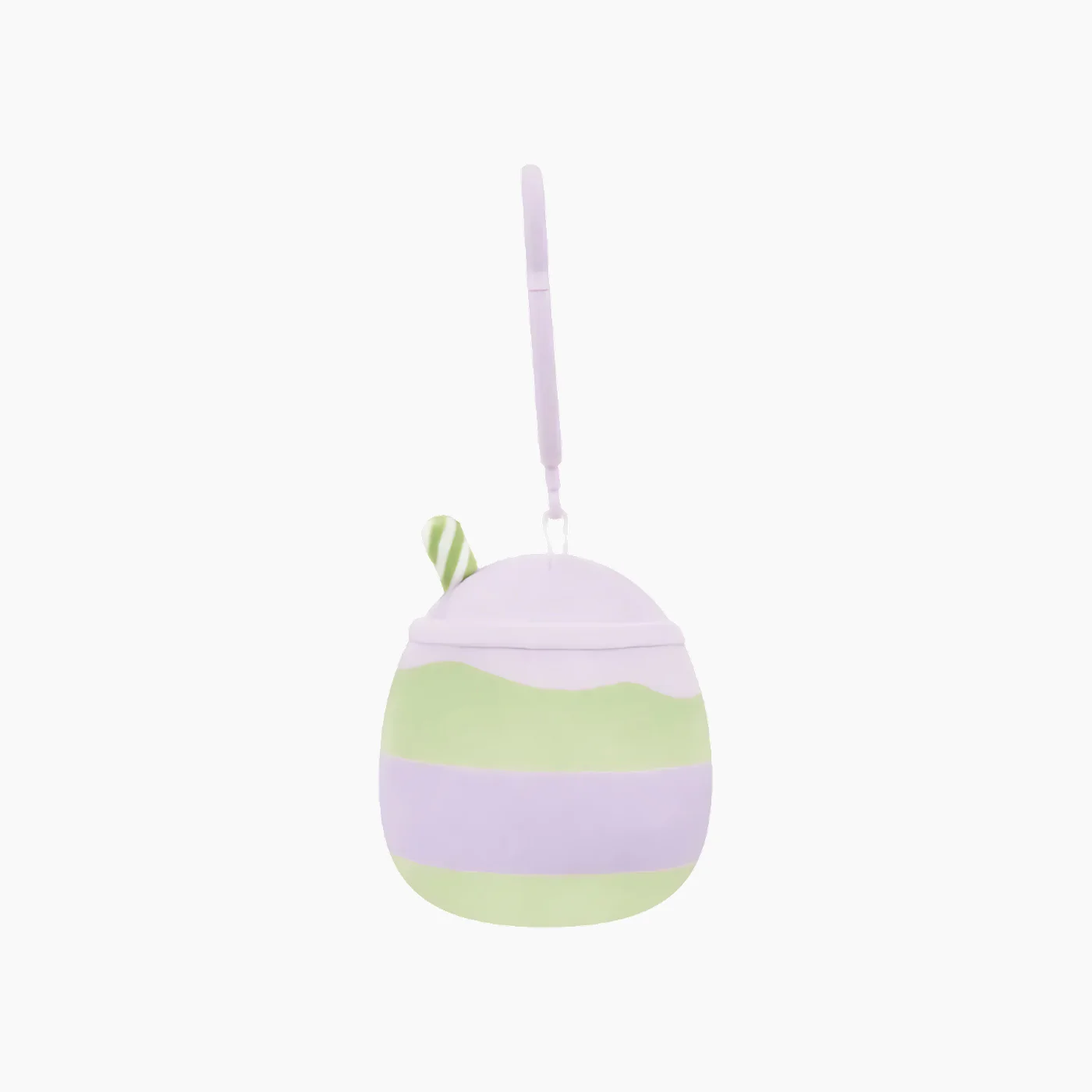JAZWARES Squishmallows- Clip-On Little Plush 3.5" Latchmi the Lavender Matcha Latte - Image 5