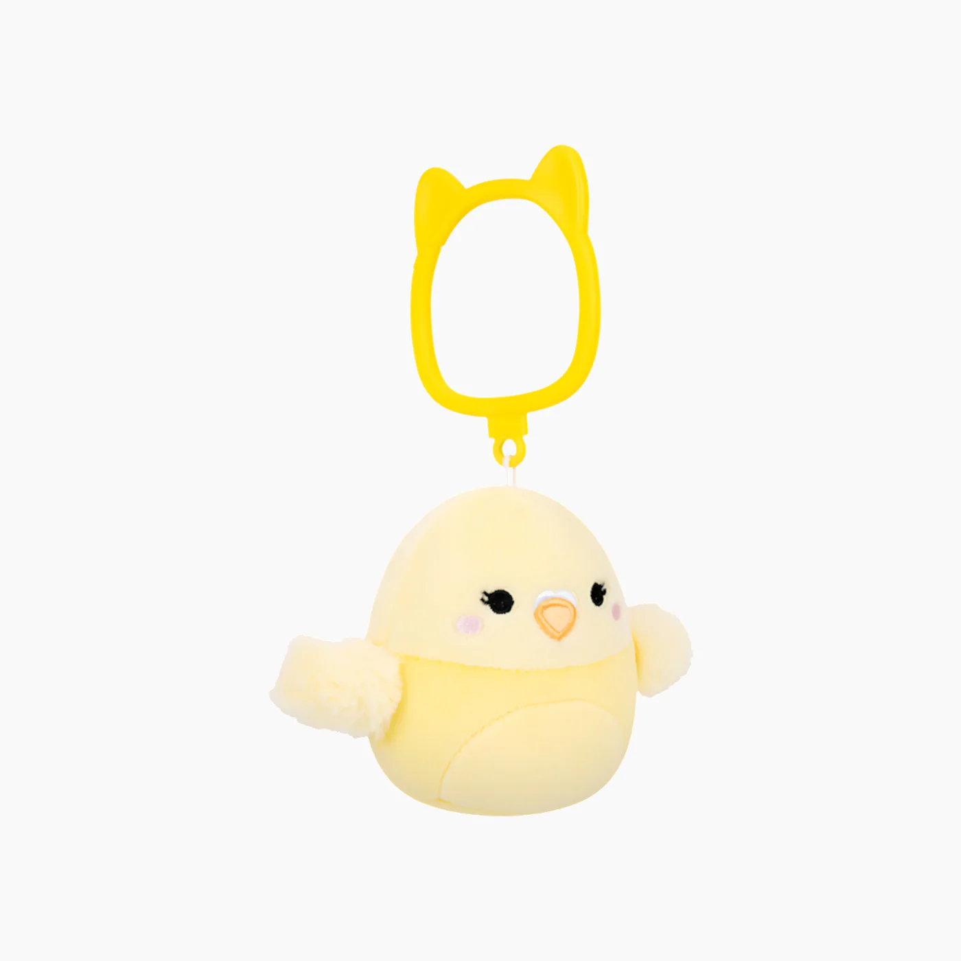 JAZWARES Squishmallows- Clip-On Little Plush 3.5" Shayna the Yellow Parakeet Bird