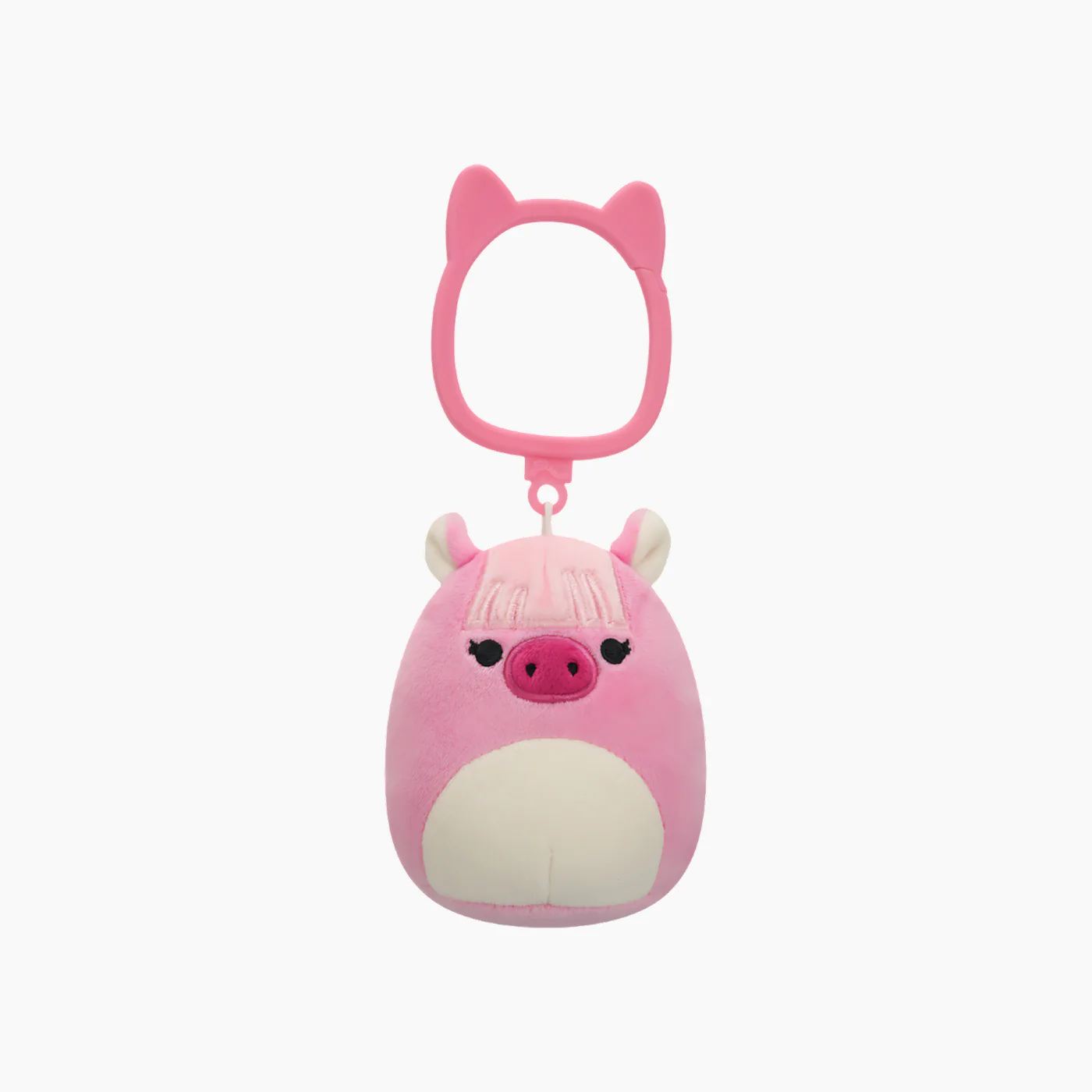 JAZWARES Squishmallows- Clip-On Little Plush 3.5" Veronika the Pink Shetland Pony with Bangs - Image 2